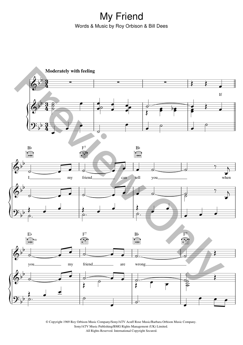 My Friend P/V/G Sheet Music | J.W. Pepper