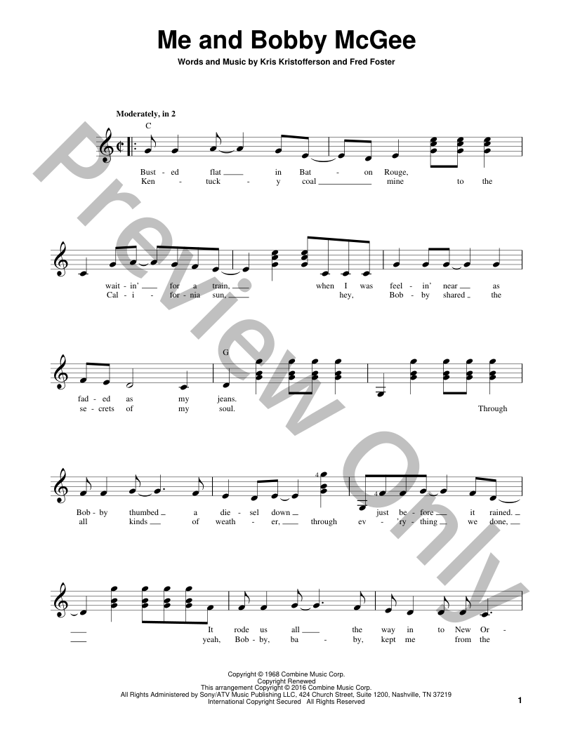 Me And Bobby McGee Pepper