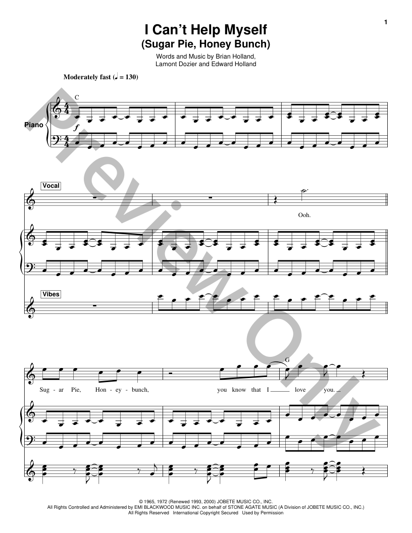 I Can't Help Myself (Sugar Pie, Honey Bunch) | J.W. Pepper