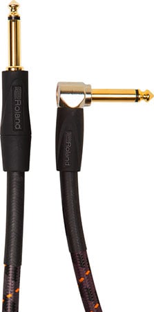 Roland Gold Series Instrument Cables, Angled Straight | J.W. Pepper