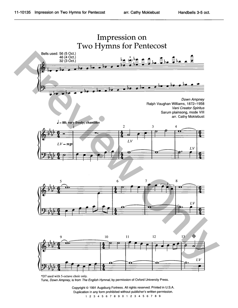 Impressions On Two Hymns For Pentecost | J.W. Pepper