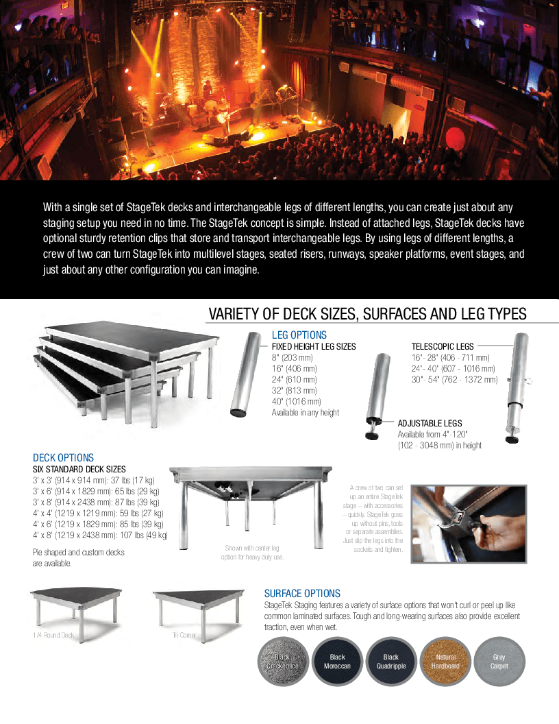 StageTek 3-Tier Riser Unit | J.W. Pepper
