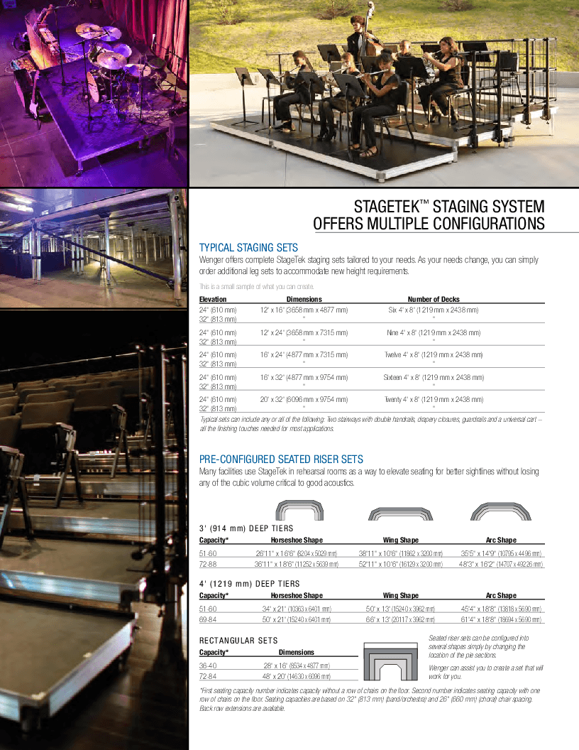 StageTek 3-Tier Riser Unit | J.W. Pepper