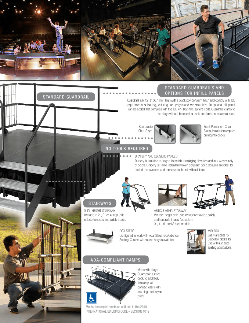 StageTek 3-Tier Riser Unit | J.W. Pepper
