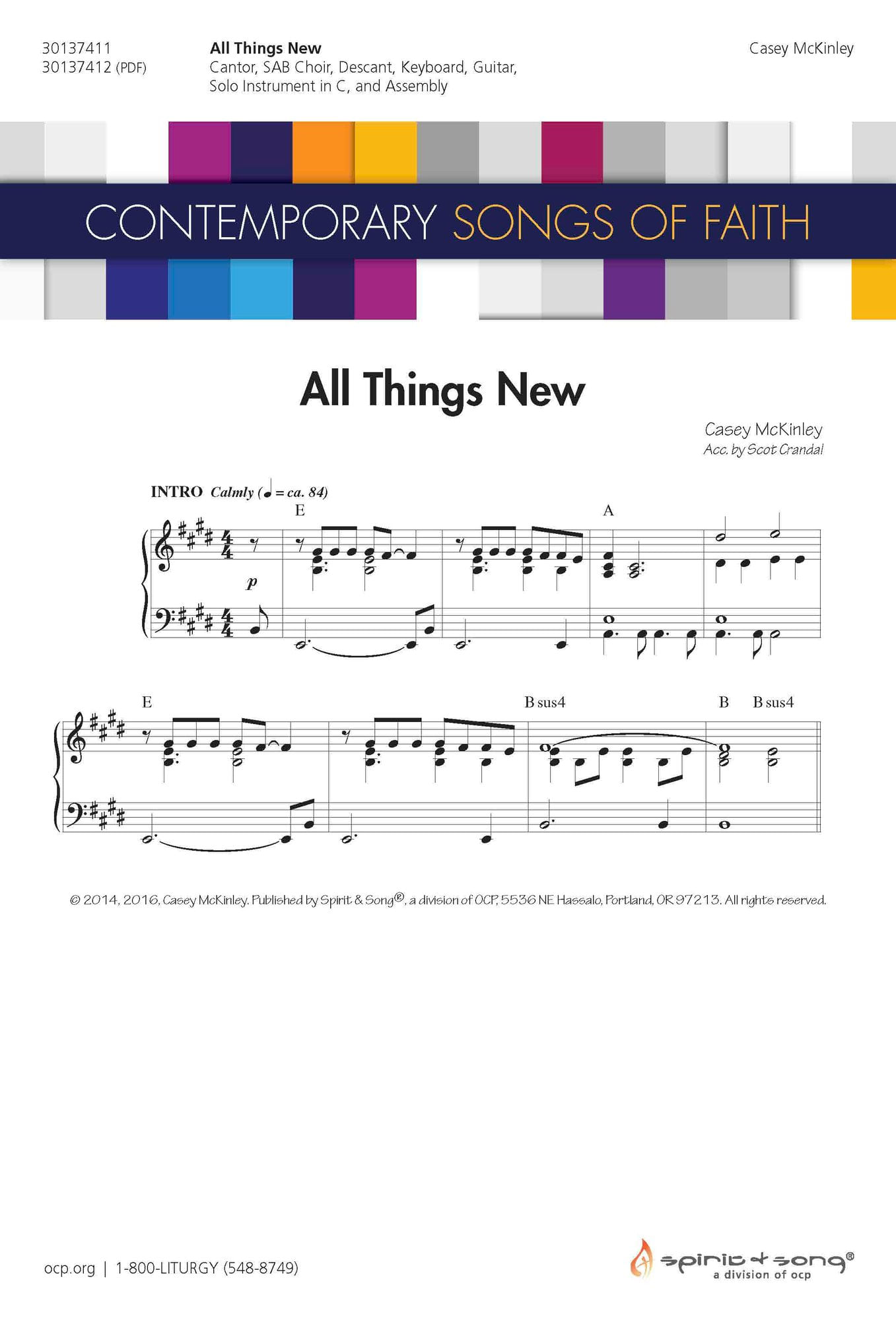 All Things New Choral Sheet Music | J.W. Pepper