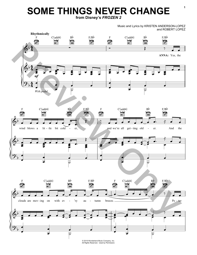 Some Things Never Change P/V/G Sheet Music | J.W. Pepper