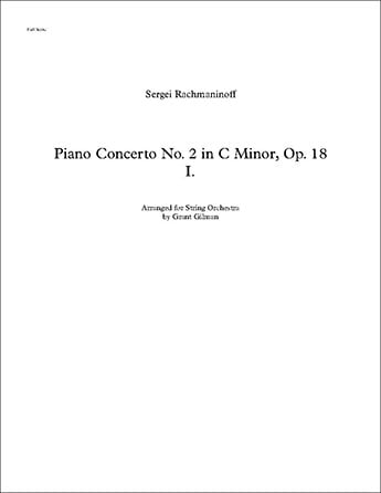 リュージュ REUGE オルゴール｜Piano Concerto No.2 Piano Concerto No. 2 In C Minor, Op. 18 Mvt. 1 Sheet Music for