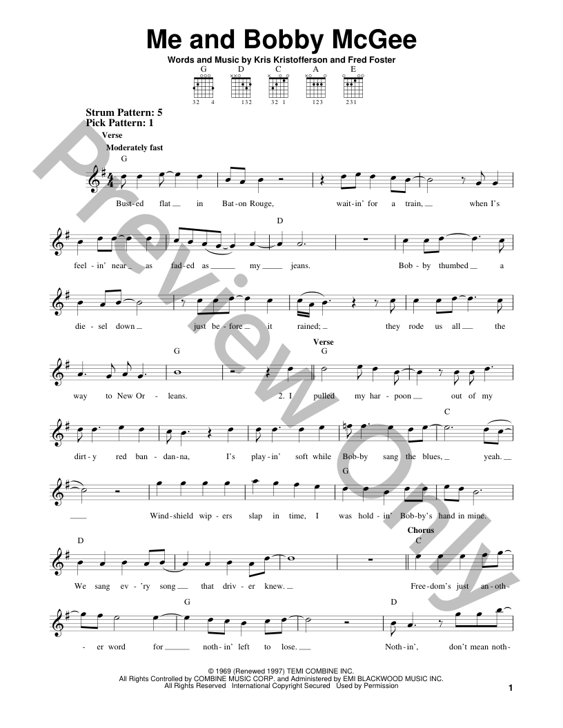 Me And Bobby McGee Pepper