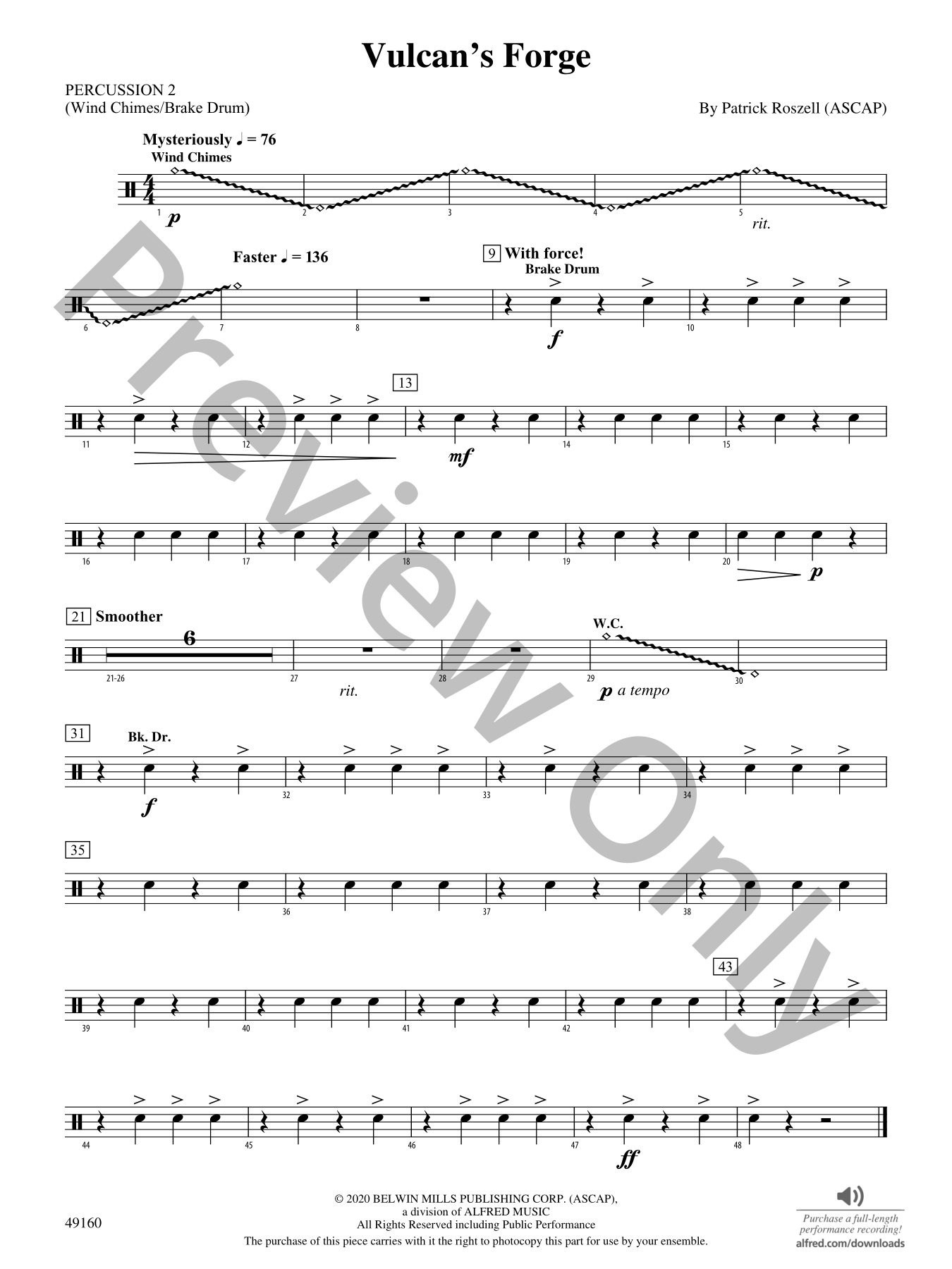 Vulcan's Forge Concert Band Sheet Music | J.W. Pepper