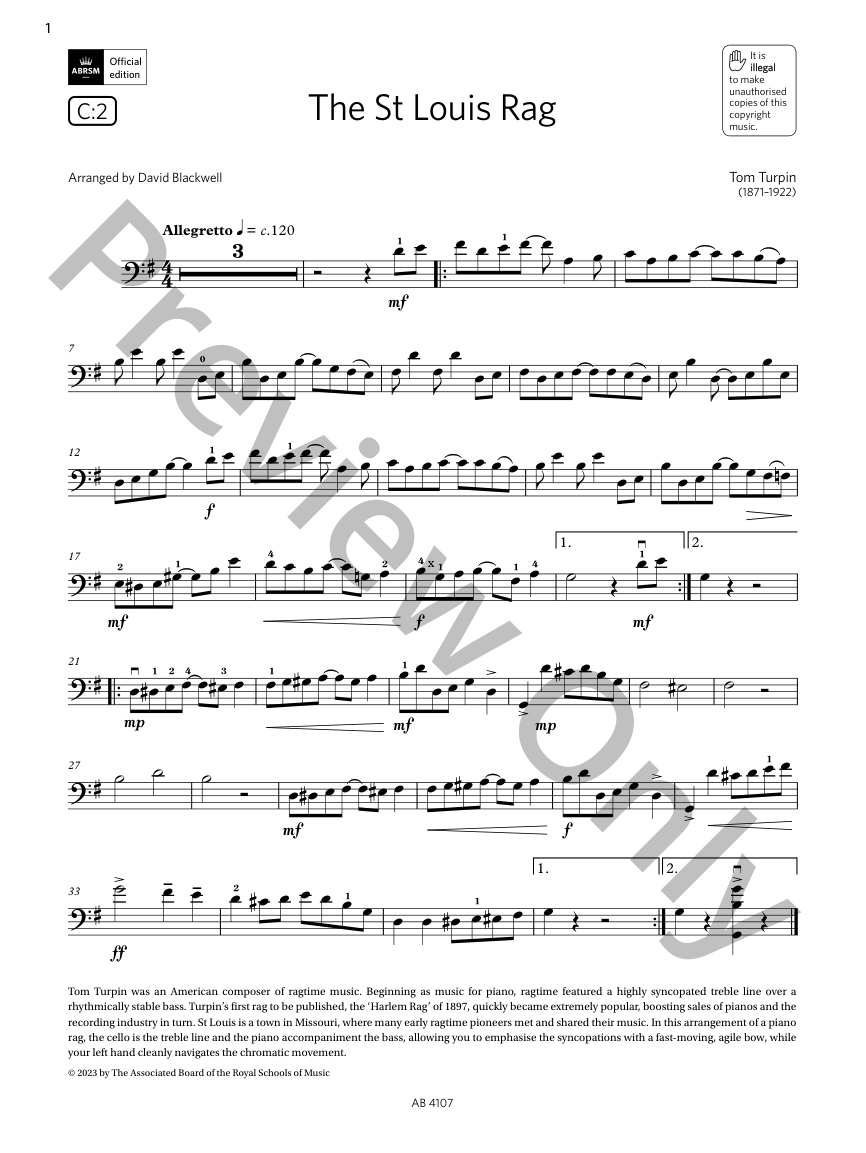 The St Louis Rag | J.W. Pepper