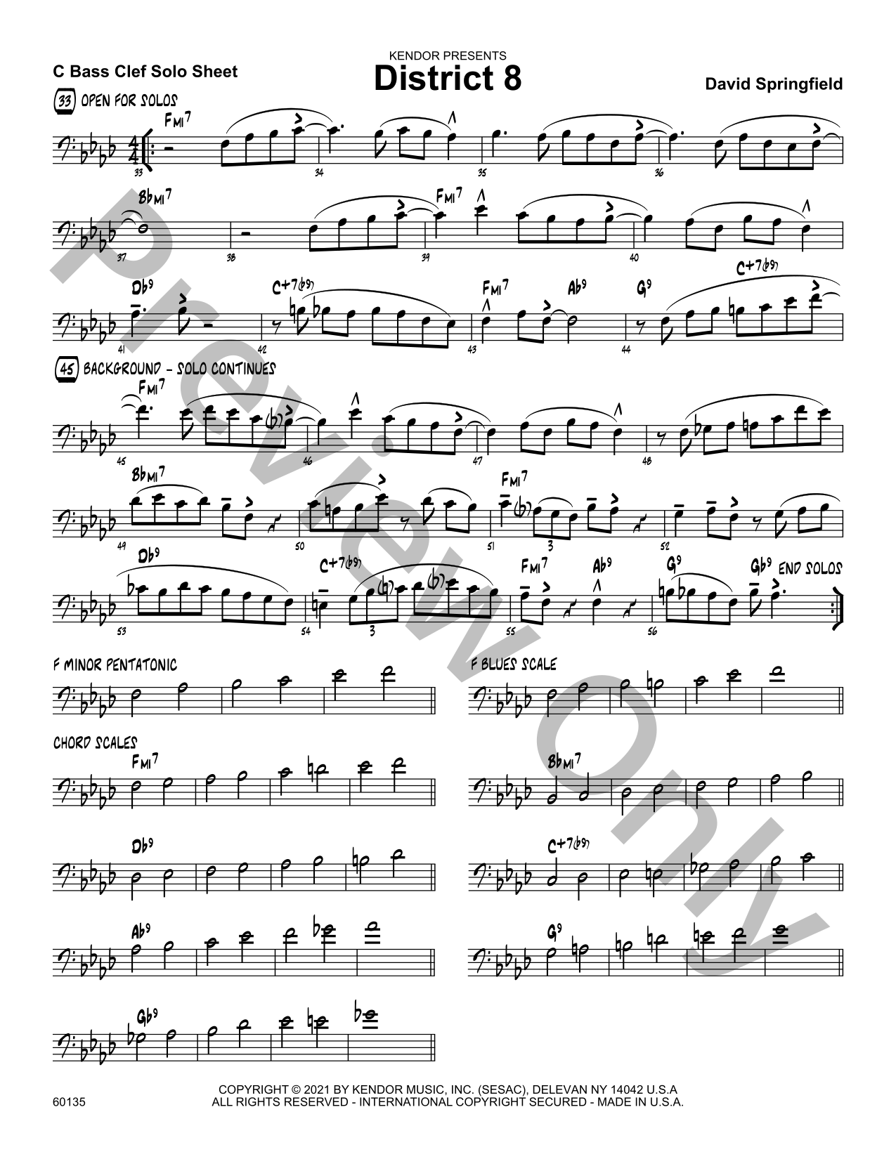 District 8 Jazz Sheet Music | J.W. Pepper