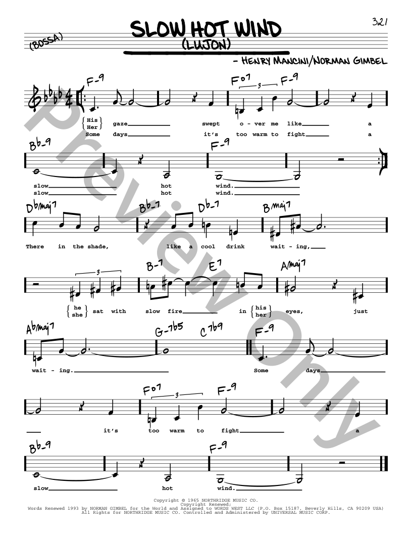 Slow Hot Wind (Lujon) | J.W. Pepper