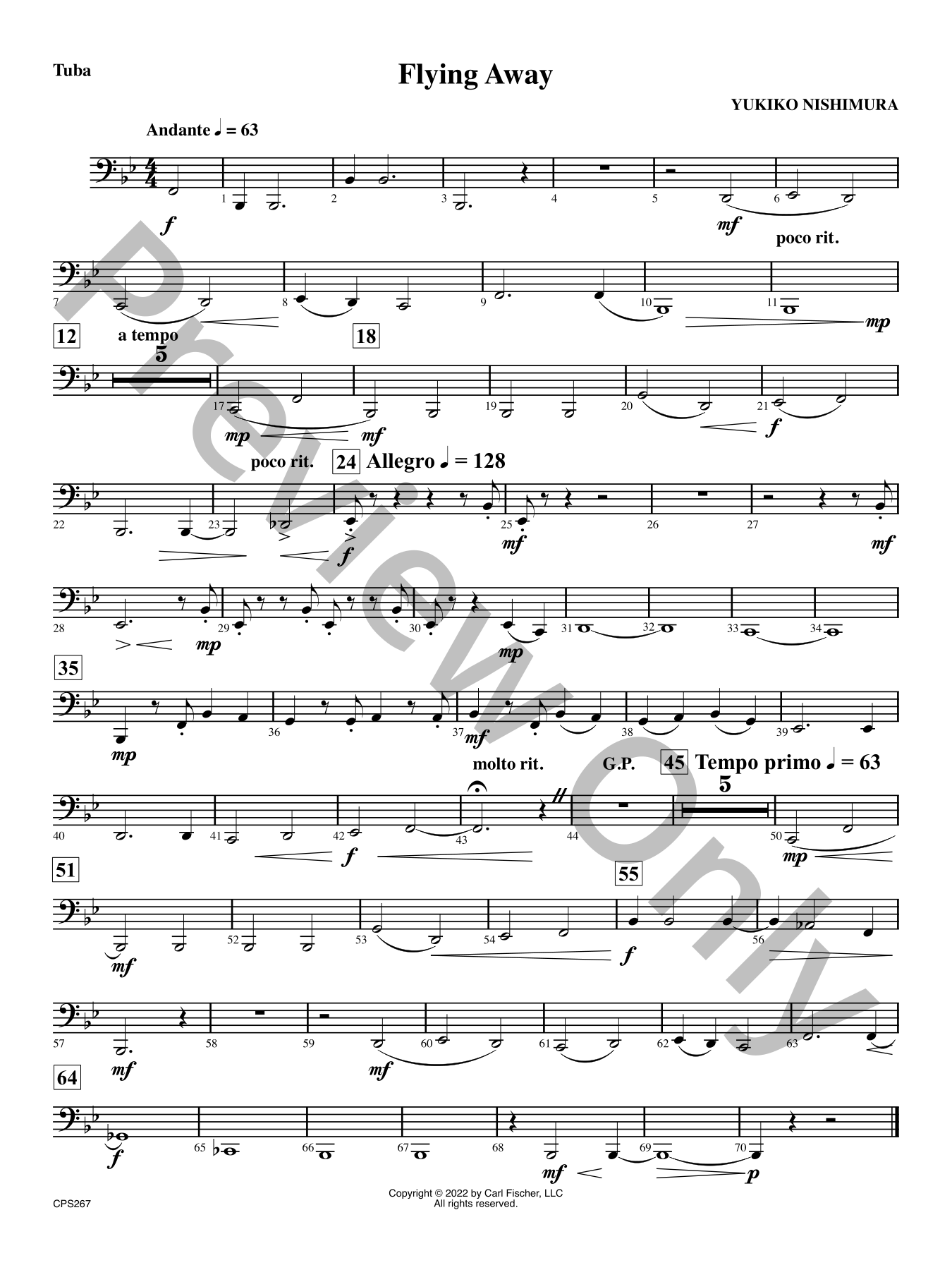 Flying Away Concert Band Sheet Music | J.W. Pepper