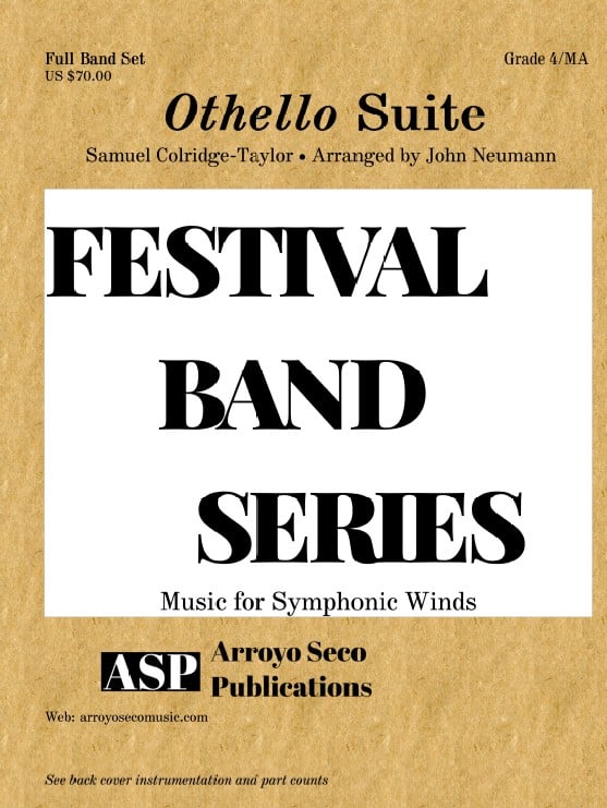Othello Suite Concert Band Sheet Music | J.W. Pepper