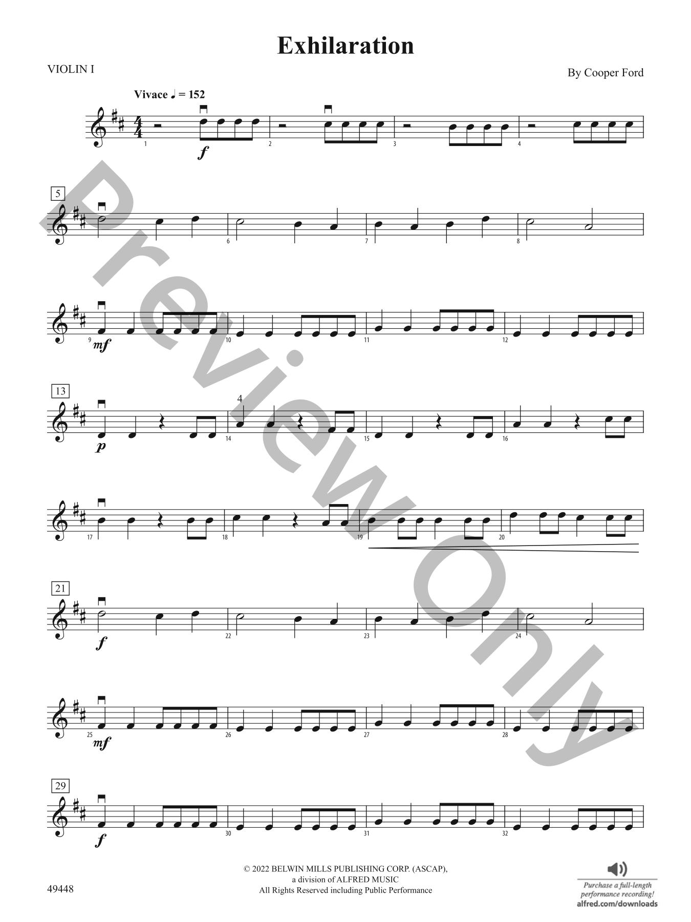 Exhilaration Orchestra Sheet Music | J.W. Pepper
