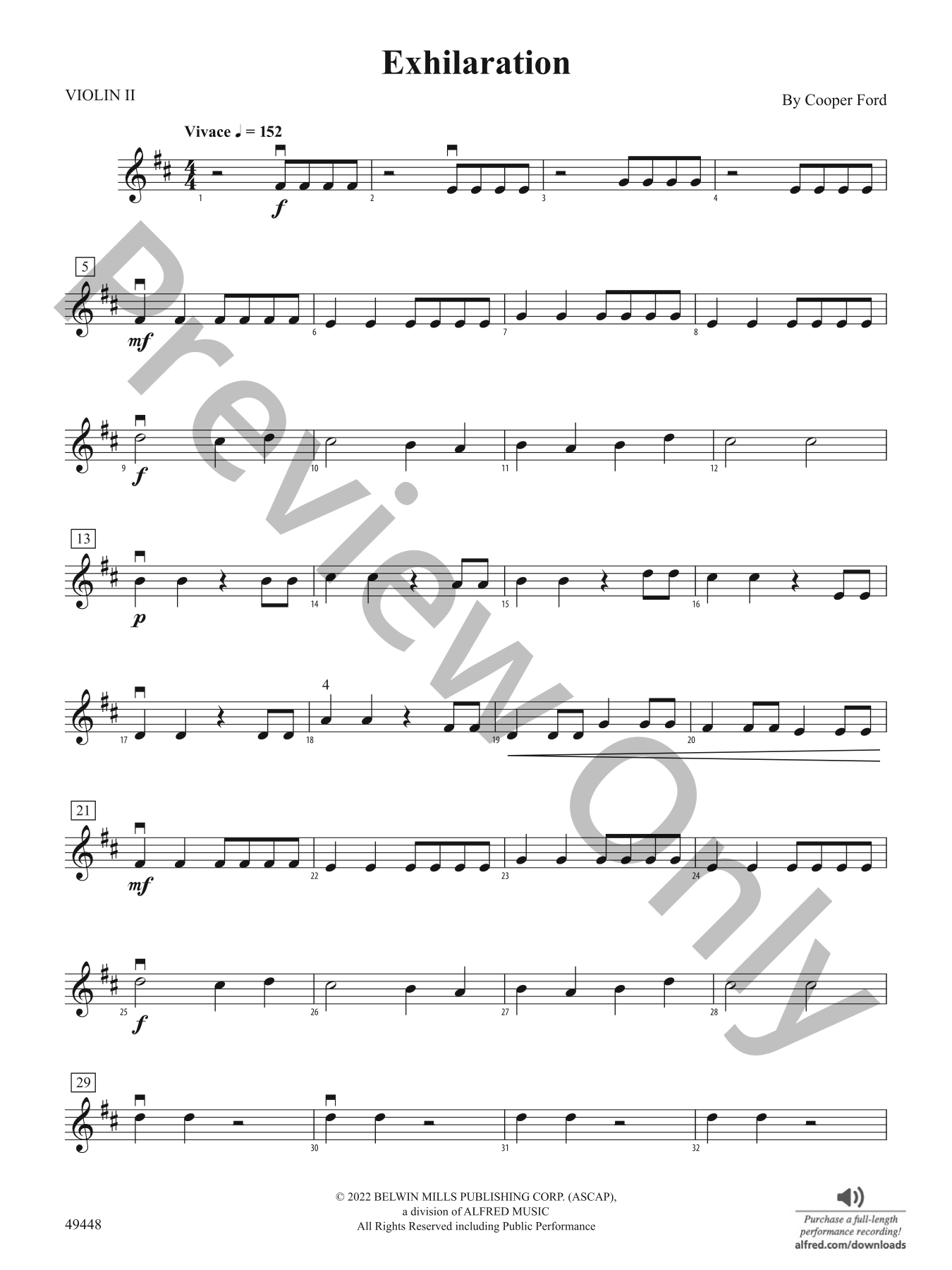 Exhilaration Orchestra Sheet Music | J.W. Pepper