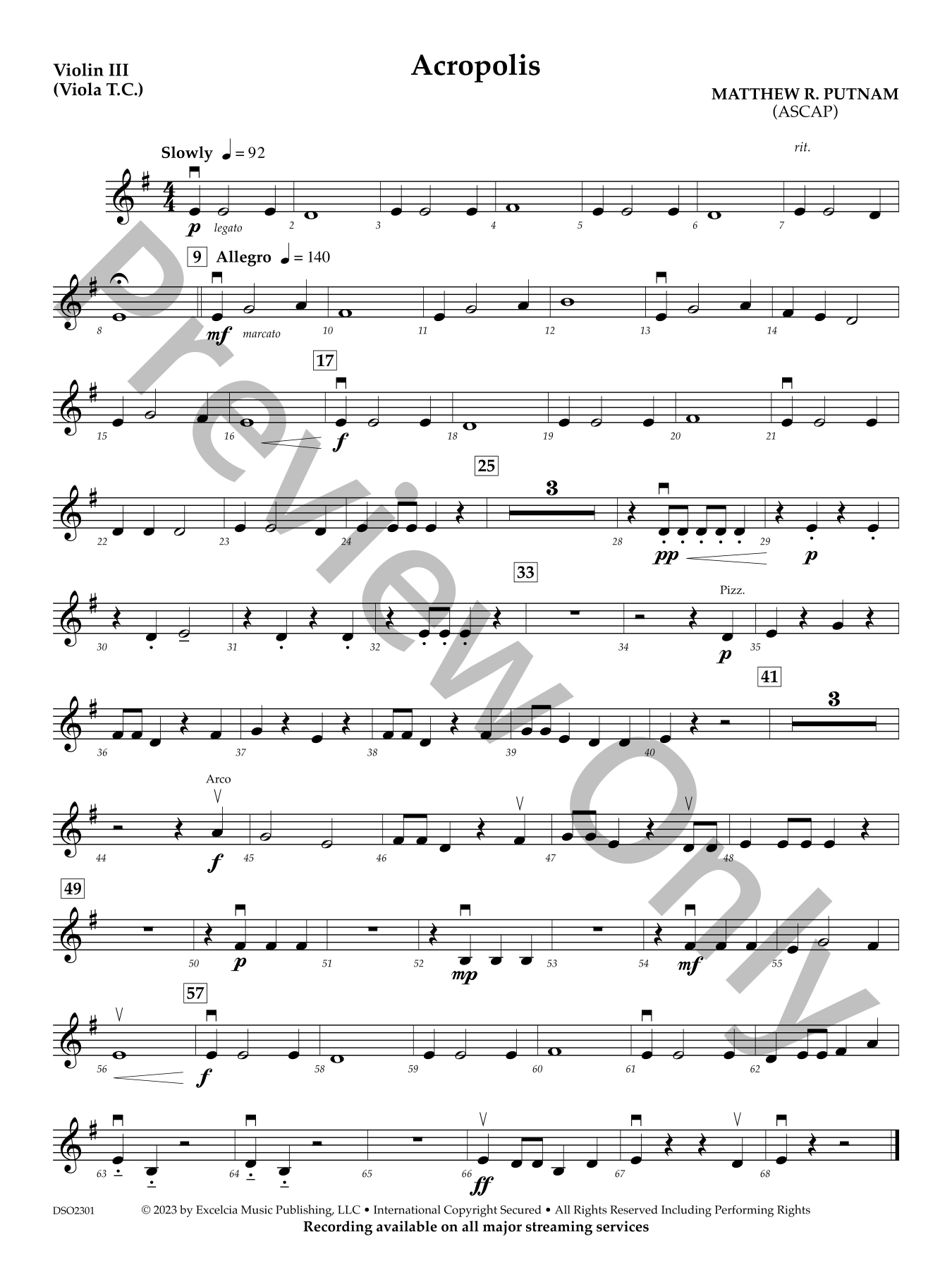 Acropolis Orchestra Sheet Music | J.W. Pepper