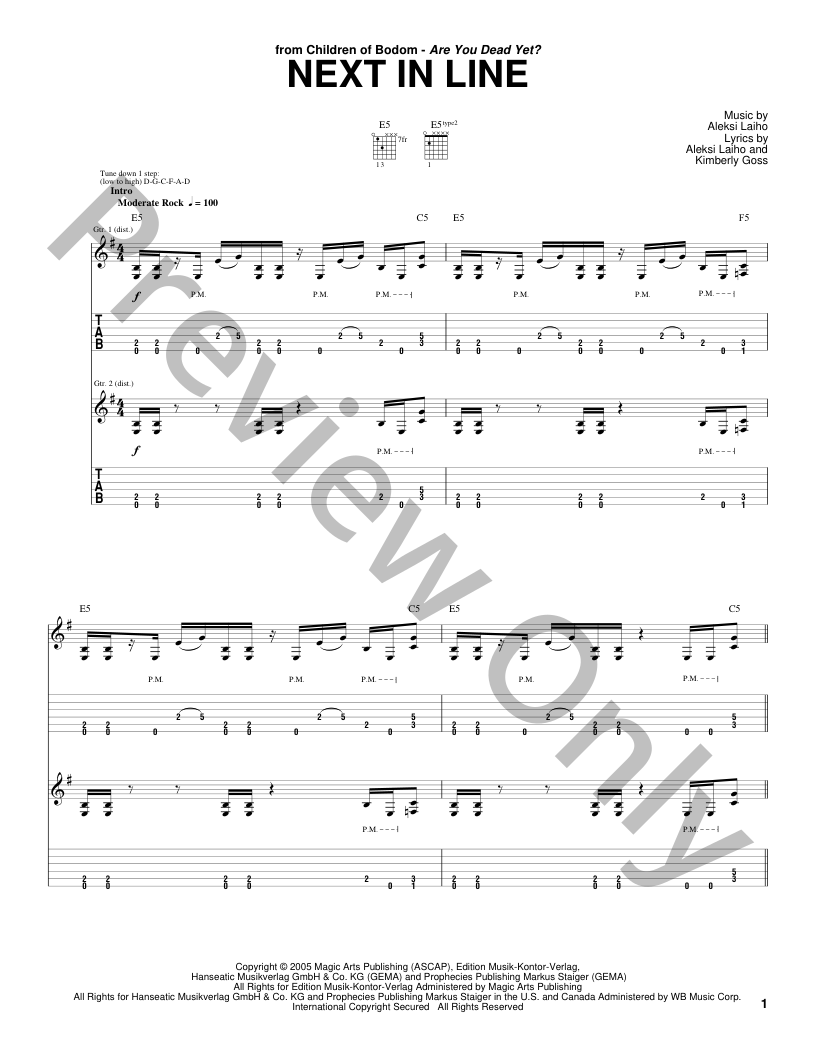 Next in Line Guitar/Fretted Sheet Music | J.W. Pepper
