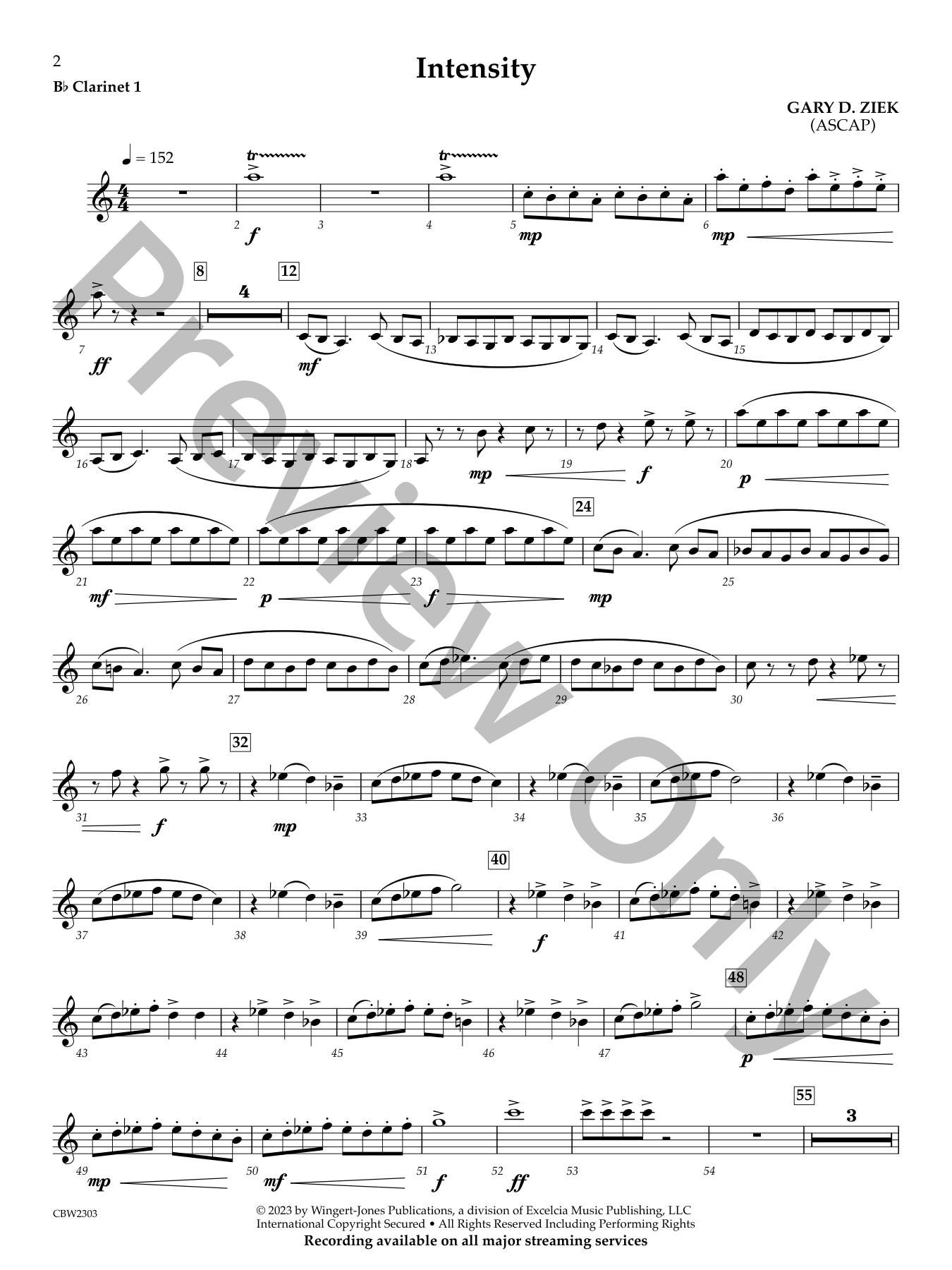 Intensity Concert Band Sheet Music | J.W. Pepper