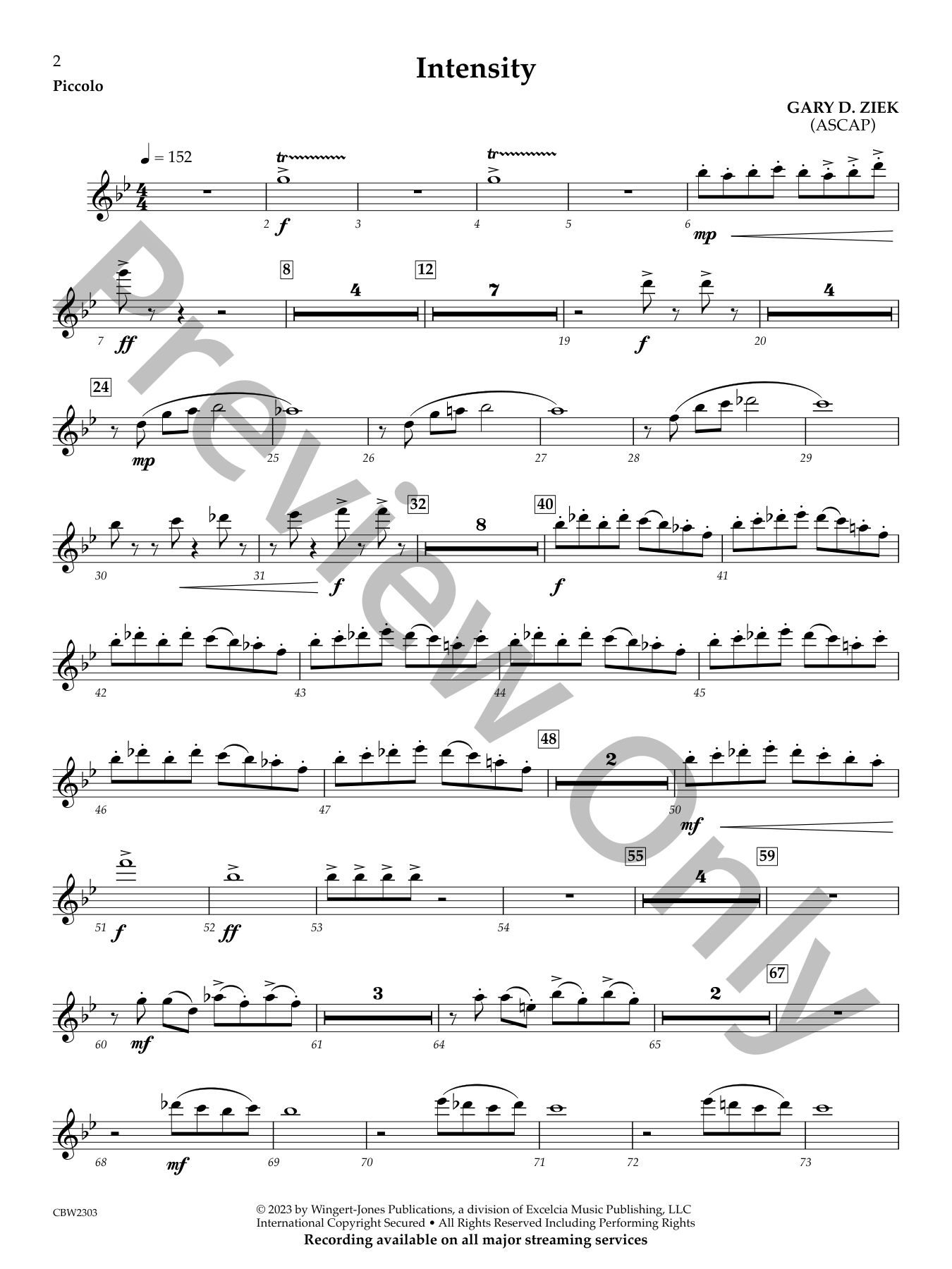 Intensity Concert Band Sheet Music | J.W. Pepper