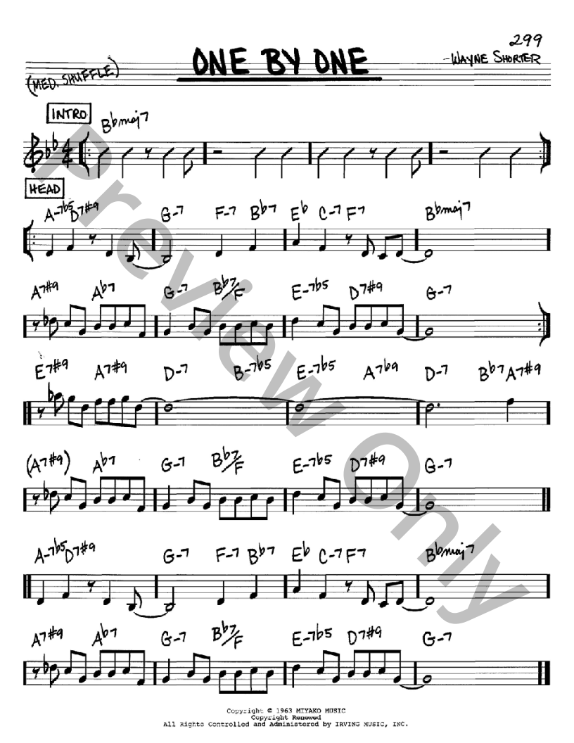 One by One P/V/G Sheet Music | J.W. Pepper