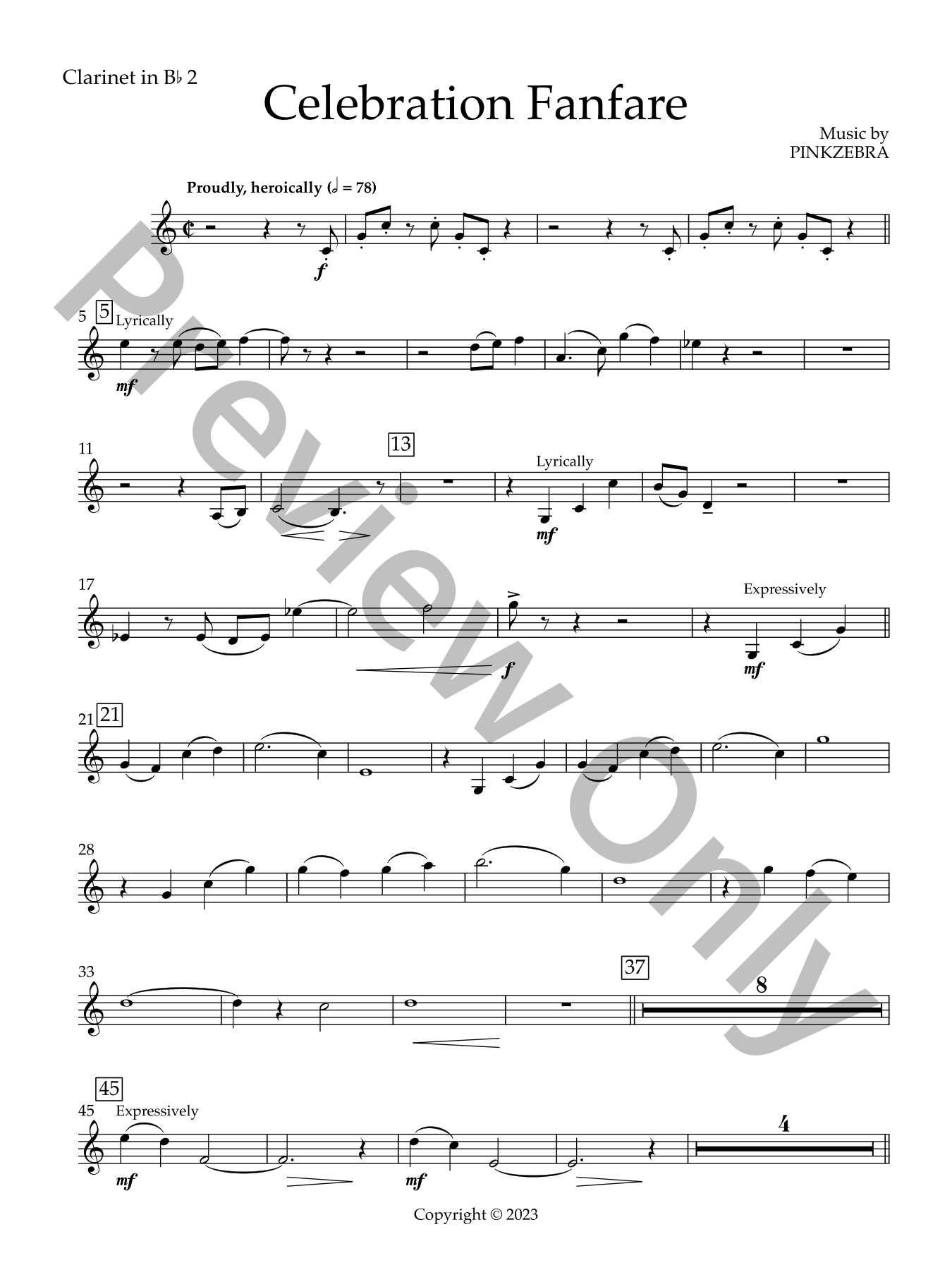 Celebration Fanfare Concert Band Sheet Music | J.W. Pepper