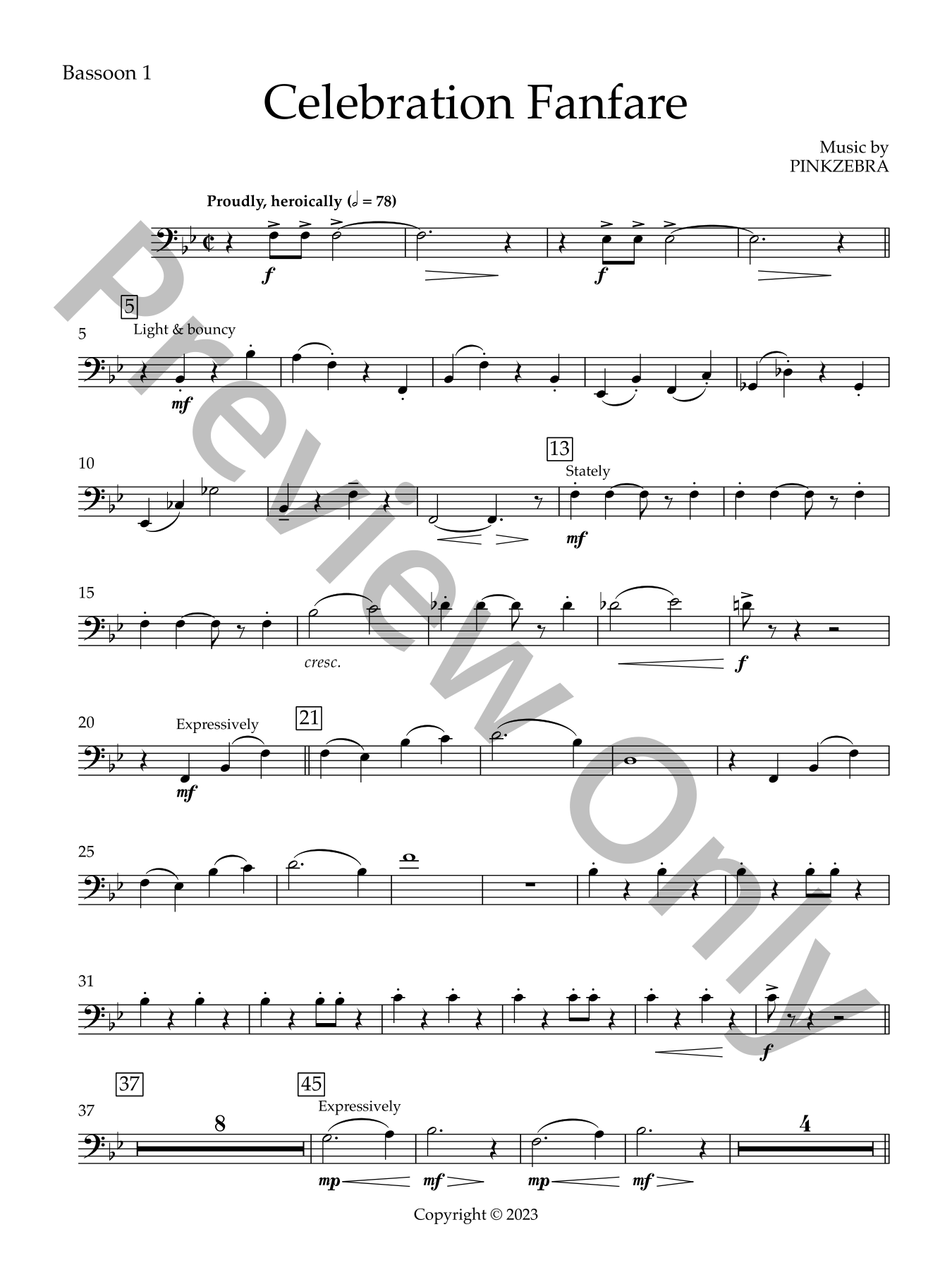 A Celebration Fanfare 楽譜 Celebration Fanfare Concert Band Sheet Music | J.W. Pepper