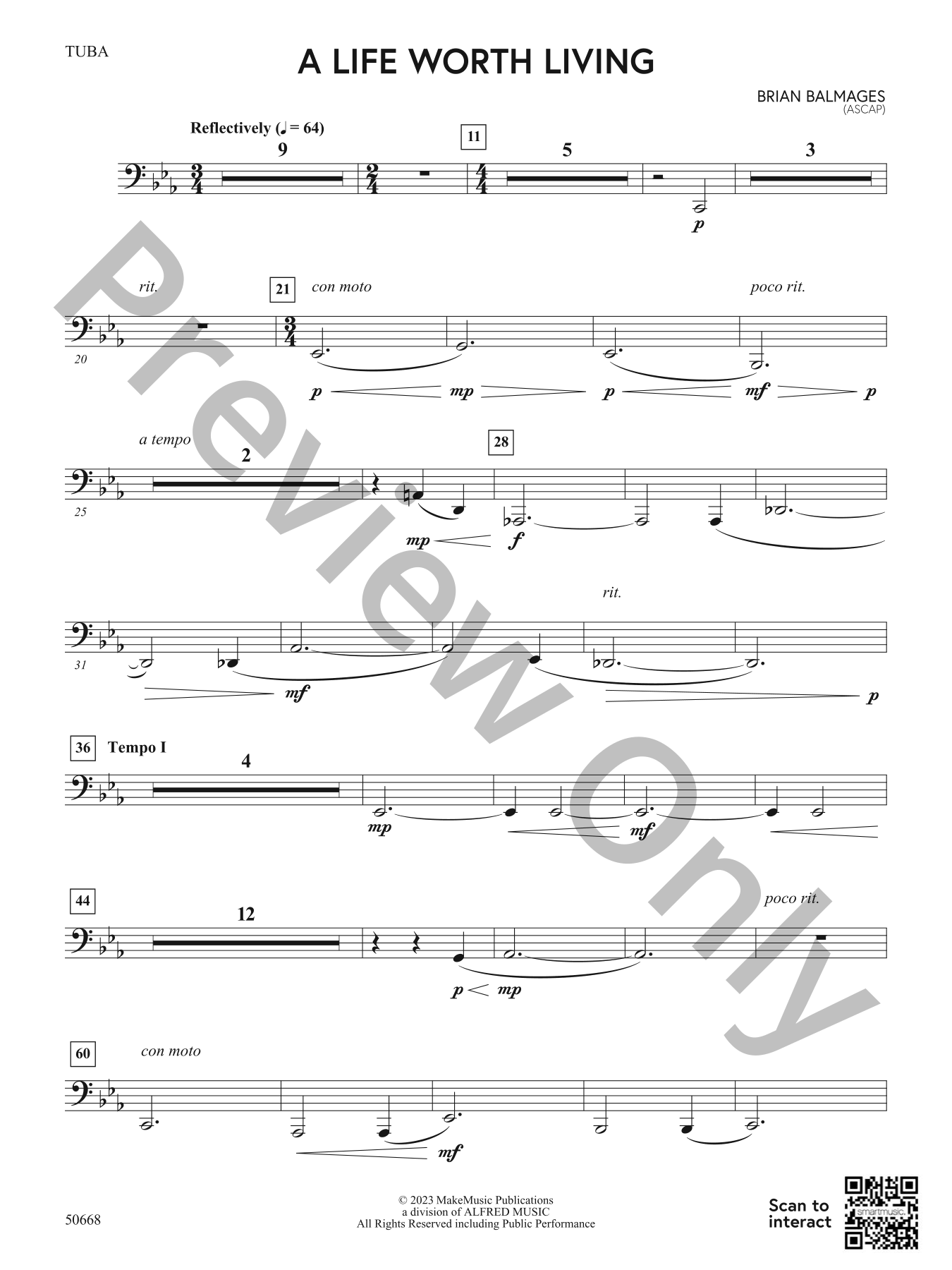 A Life Worth Living Concert Band Sheet Music | J.W. Pepper