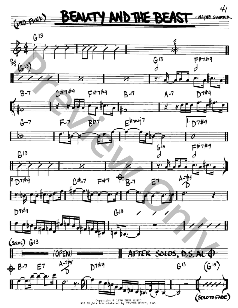 Beauty and the Beast P/V/G Sheet Music | J.W. Pepper