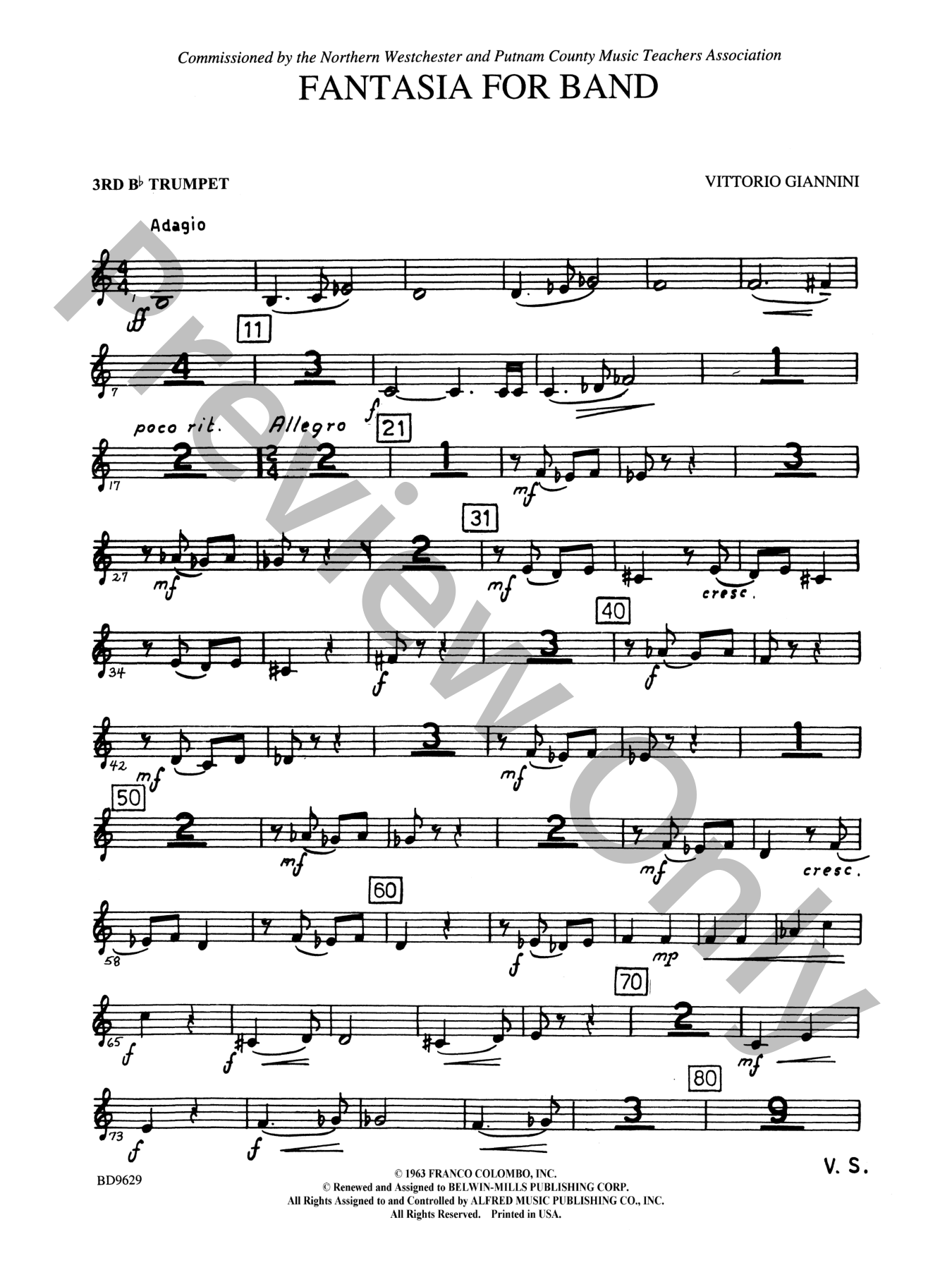 Fantasia for Band Concert Band Sheet Music | J.W. Pepper