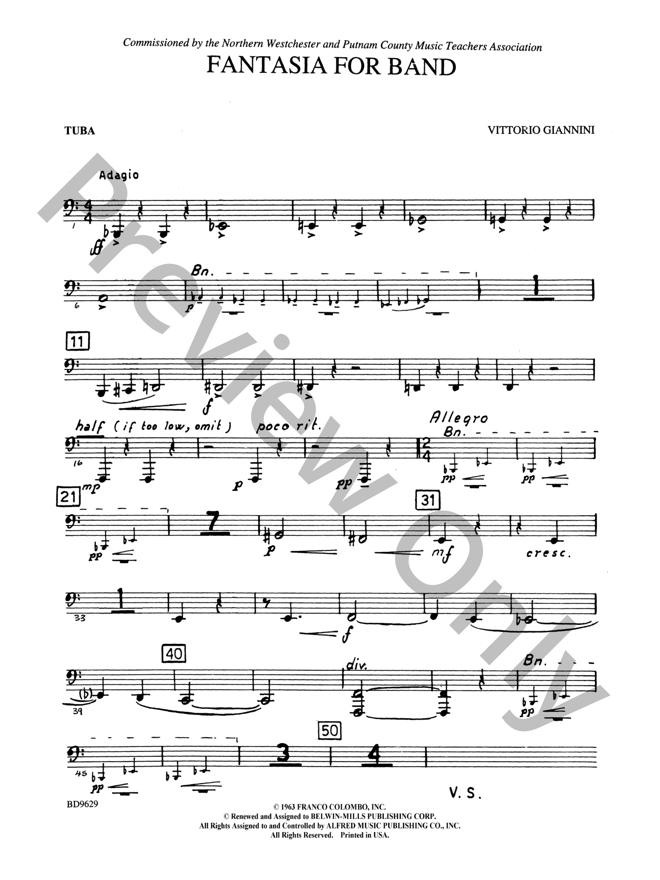 Fantasia for Band Concert Band Sheet Music | J.W. Pepper