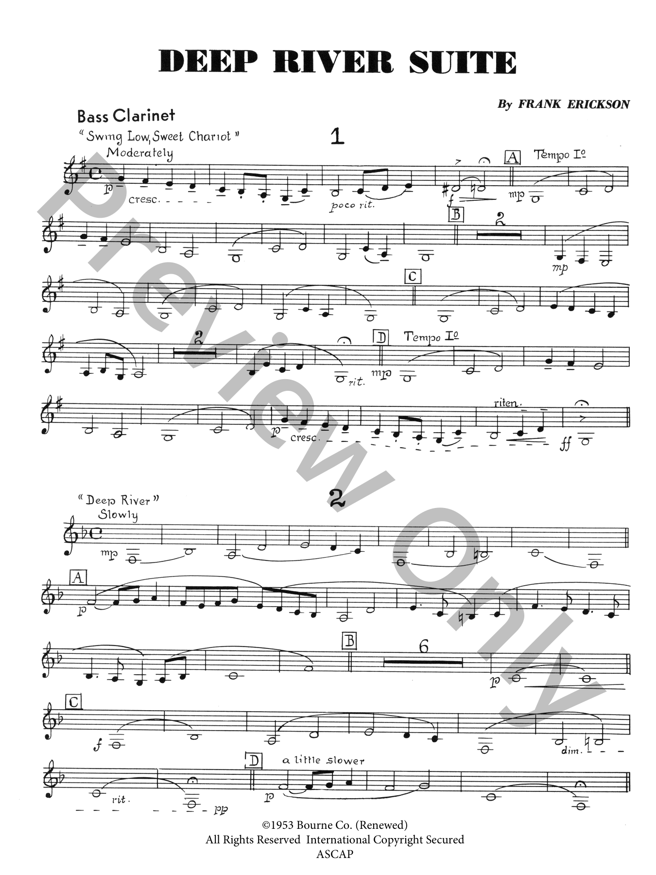 Deep River Suite Concert Band Sheet Music | J.W. Pepper