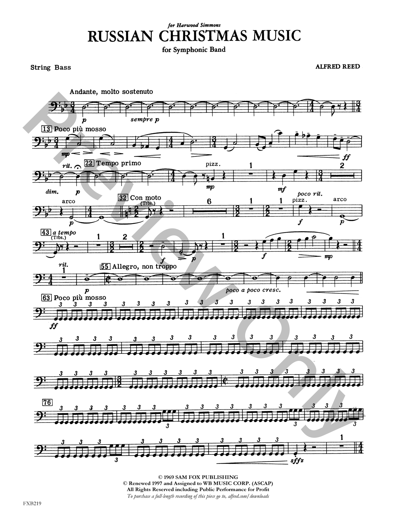 Russian Christmas Music Concert Band Sheet Music | J.W. Pepper