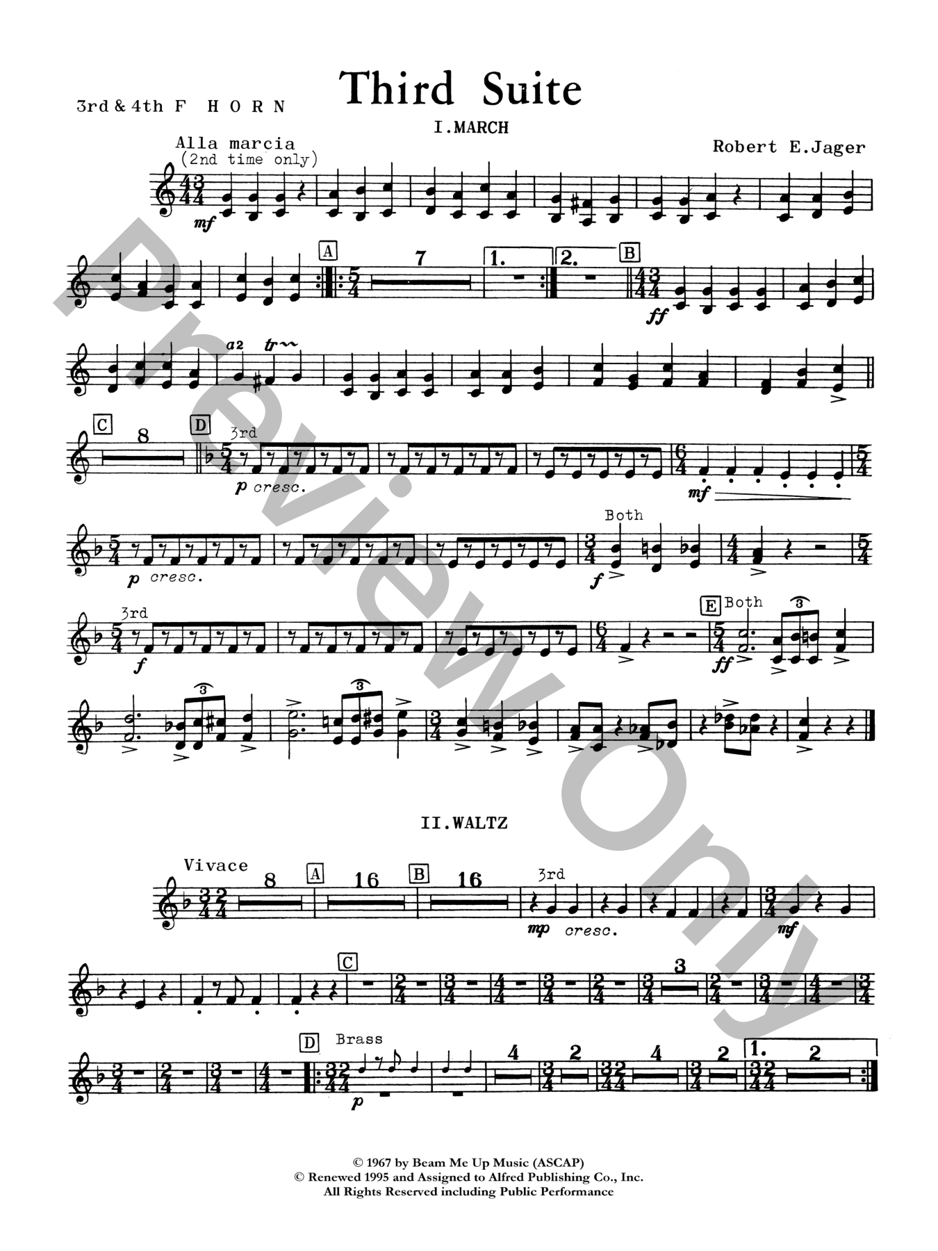 Third Suite Concert Band Sheet Music | J.W. Pepper