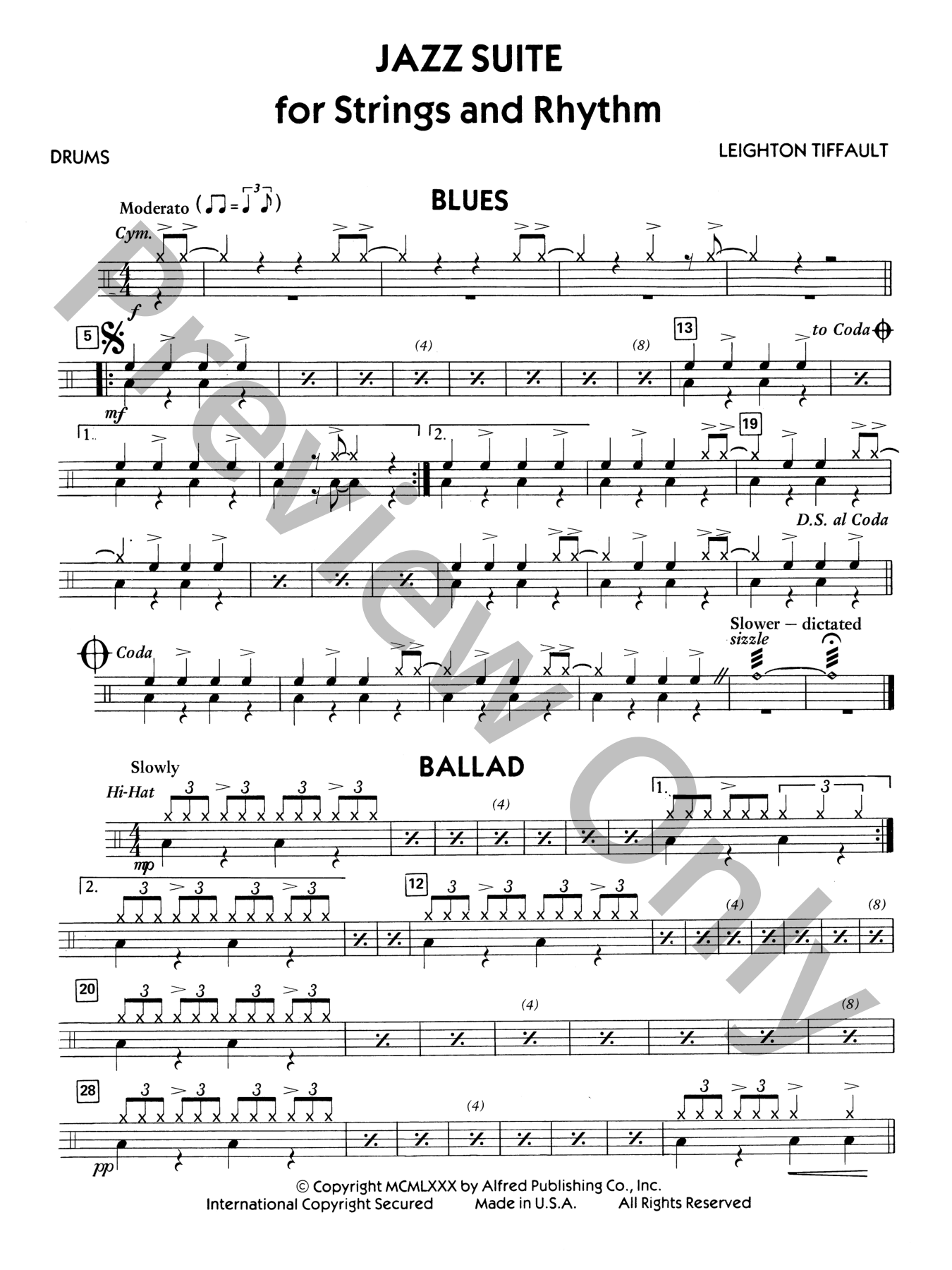 Jazz Suite for Strings and Rhythm Orchestra Sheet Music | J.W. Pepper
