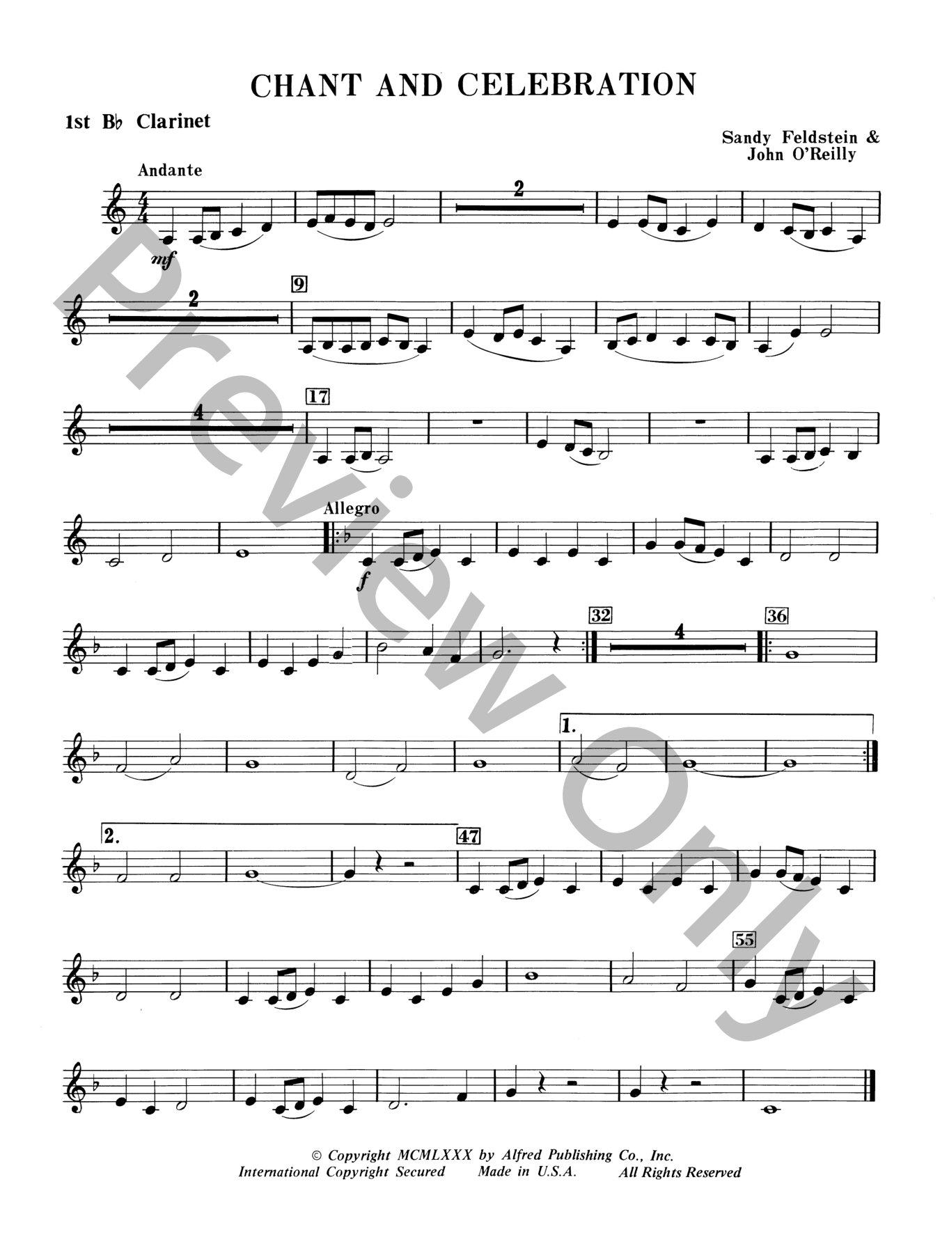 Chant and Celebration Concert Band Sheet Music | J.W. Pepper
