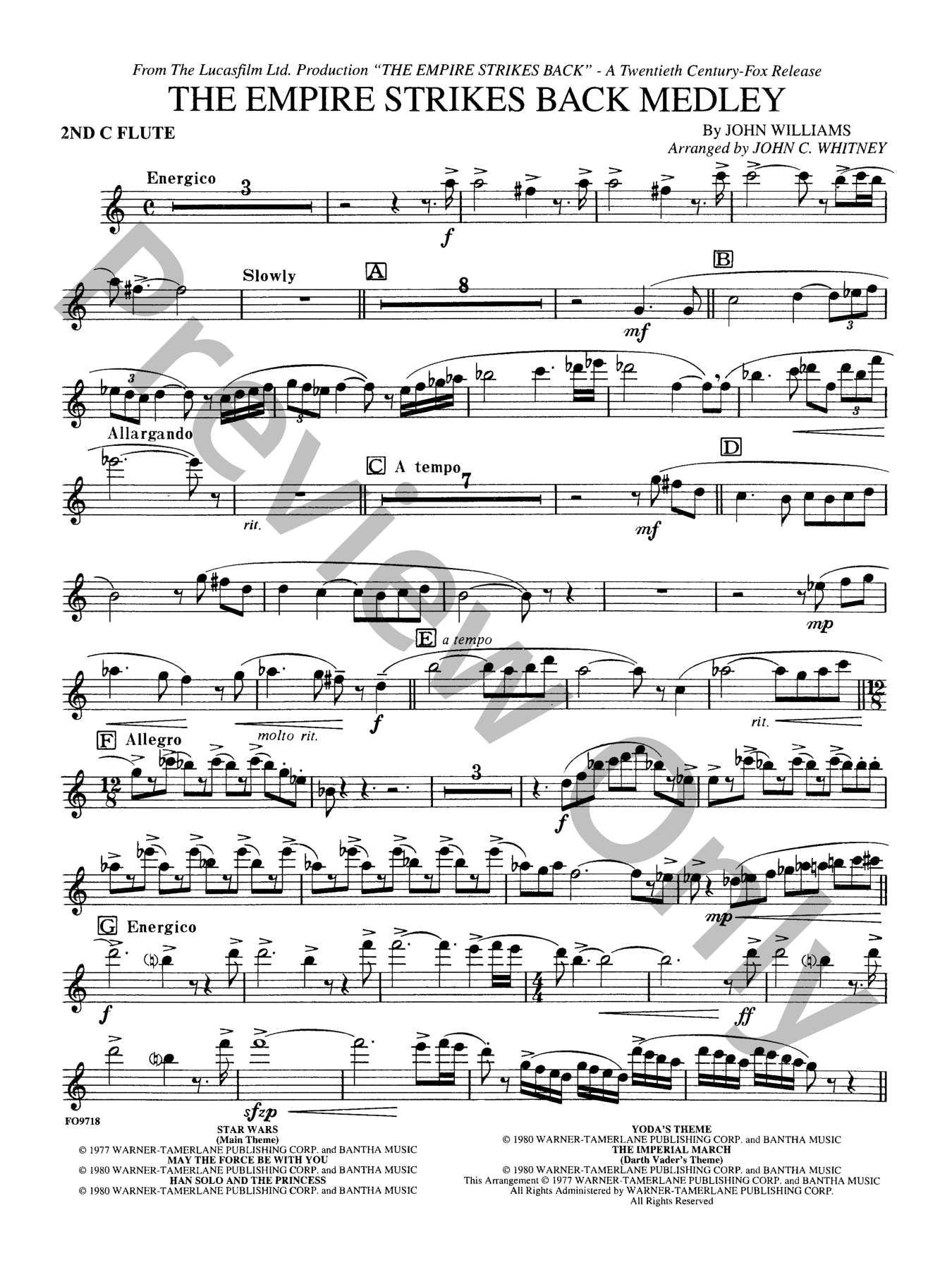 The Empire Strikes Back Medley Orchestra Sheet Music | J.W. Pepper
