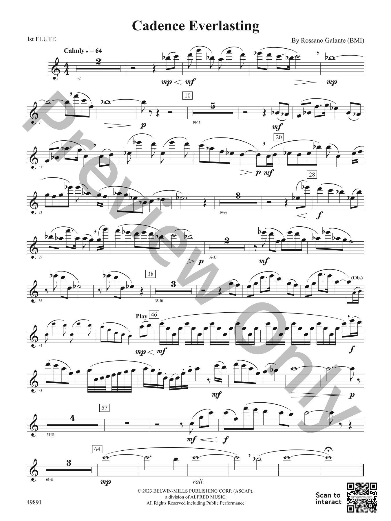 Cadence Everlasting Orchestra Sheet Music | J.W. Pepper