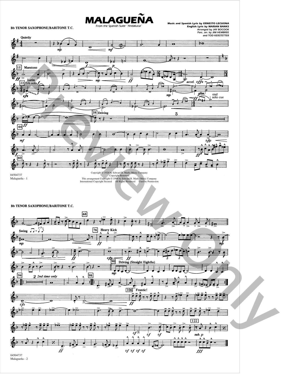 【未使用/定価半額】MALAGUEÑA マーチング売り譜 covers-2134260E_05.png?v=