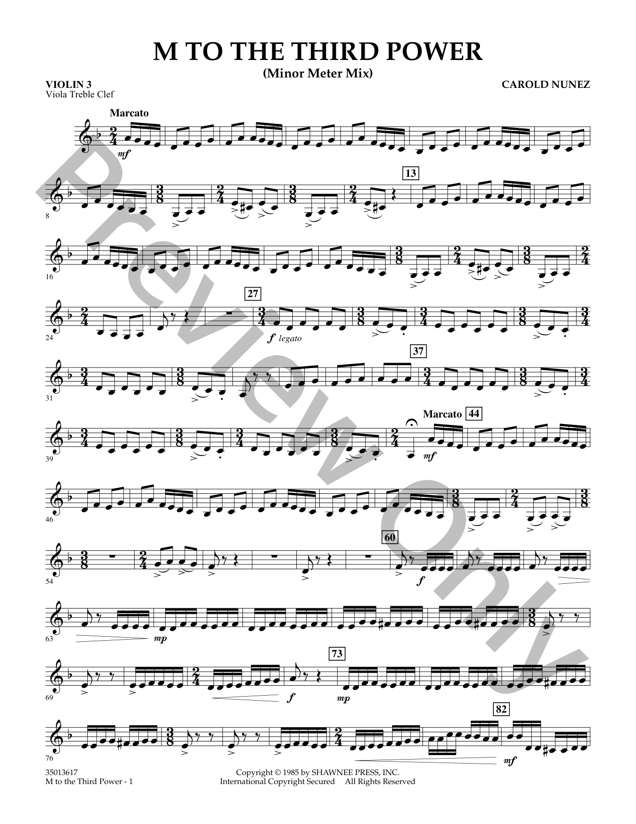 M to the Third Power Orchestra Sheet Music | J.W. Pepper
