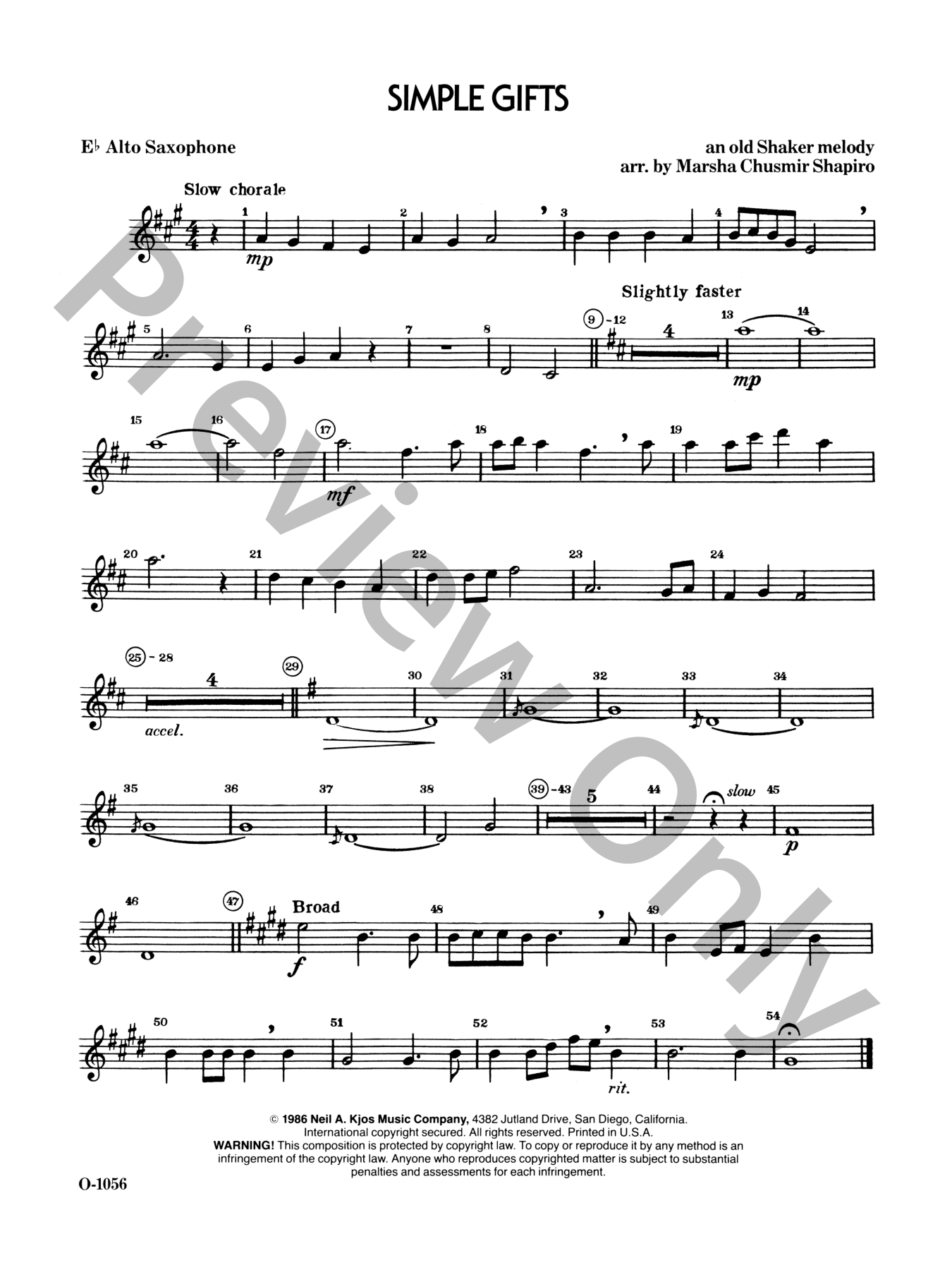 Simple Gifts Orchestra Sheet Music | J.W. Pepper