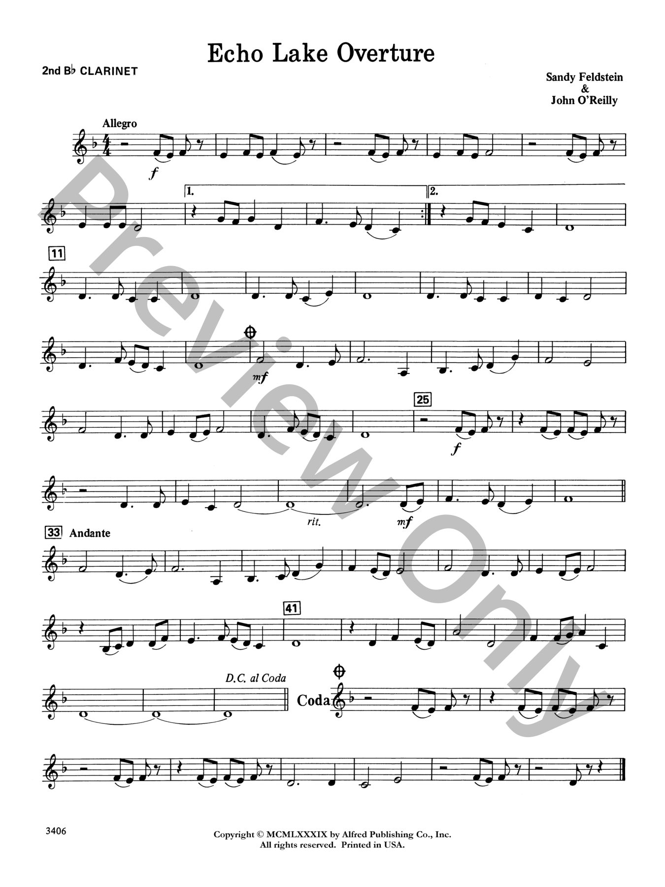 Echo Lake Overture Concert Band Sheet Music | J.W. Pepper