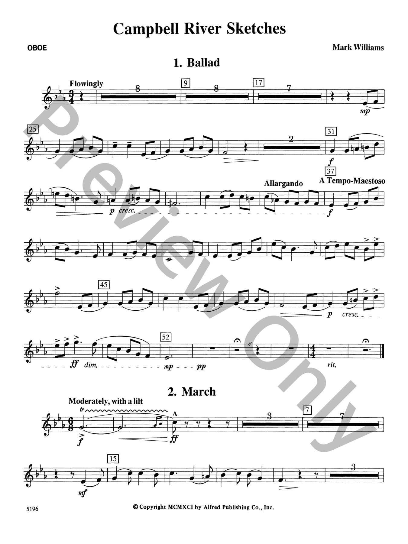 Campbell River Sketches Concert Band Sheet Music | J.W. Pepper