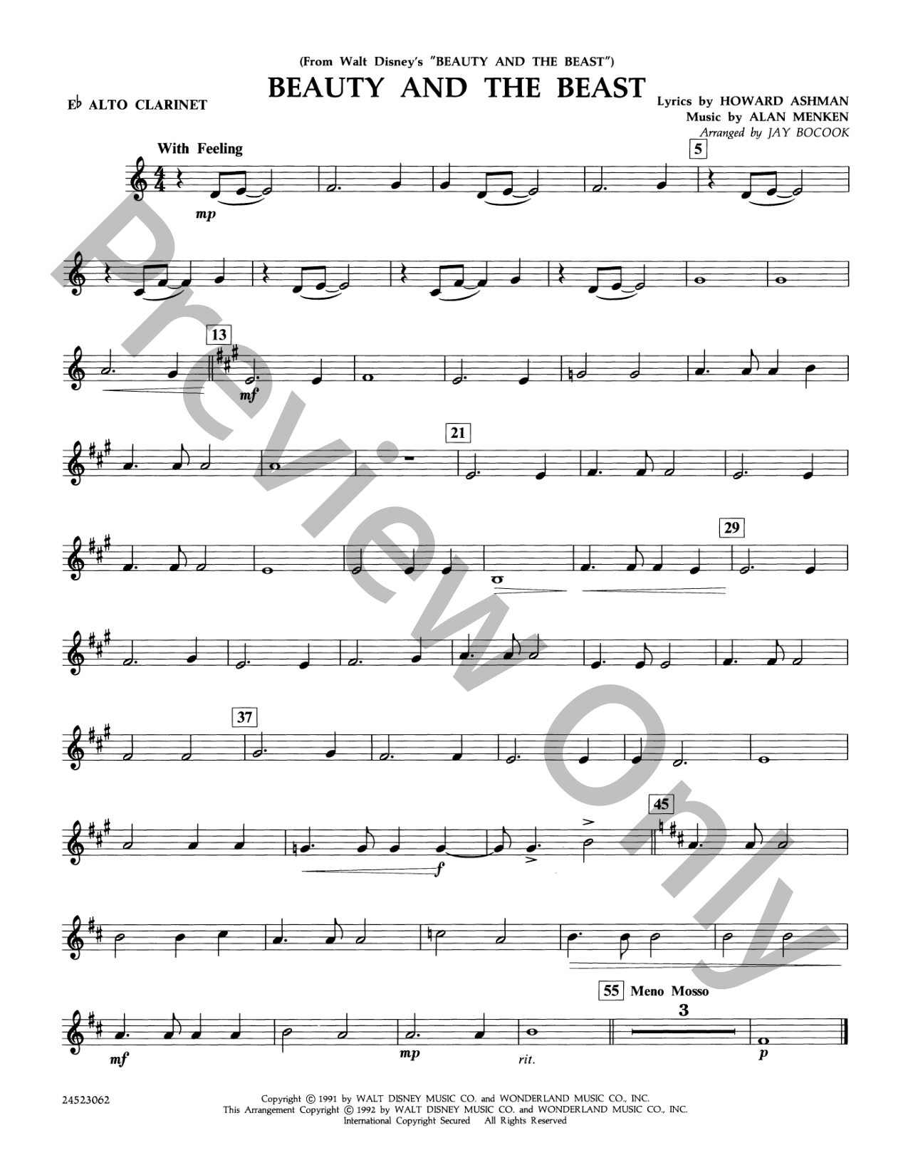 グレード低め　Beauty And The Beast 吹奏楽譜 covers-2256402E_09.png?v=