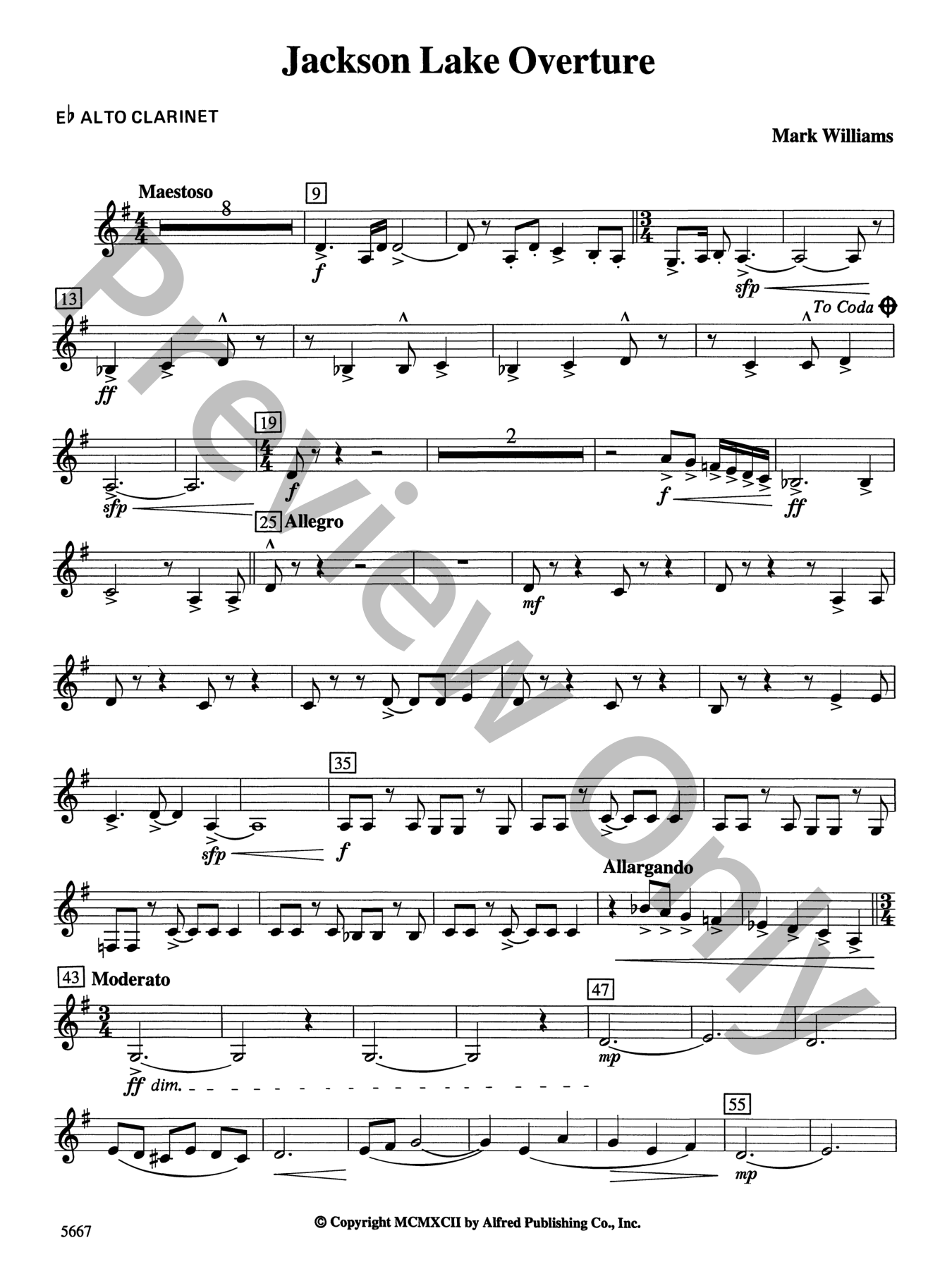Jackson Lake Overture Concert Band Sheet Music | J.W. Pepper