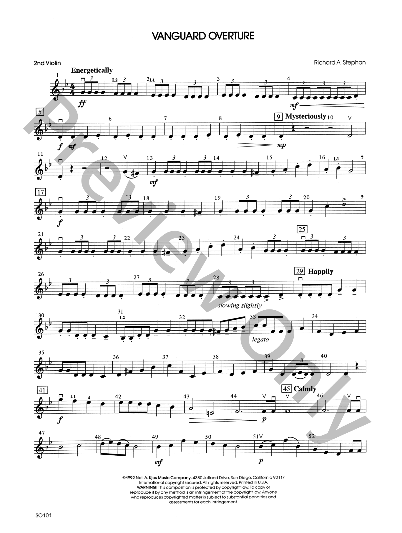 Vanguard Overture Orchestra Sheet Music | J.W. Pepper