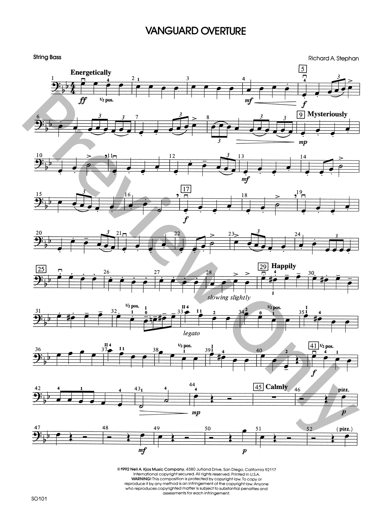 Vanguard Overture Orchestra Sheet Music | J.W. Pepper