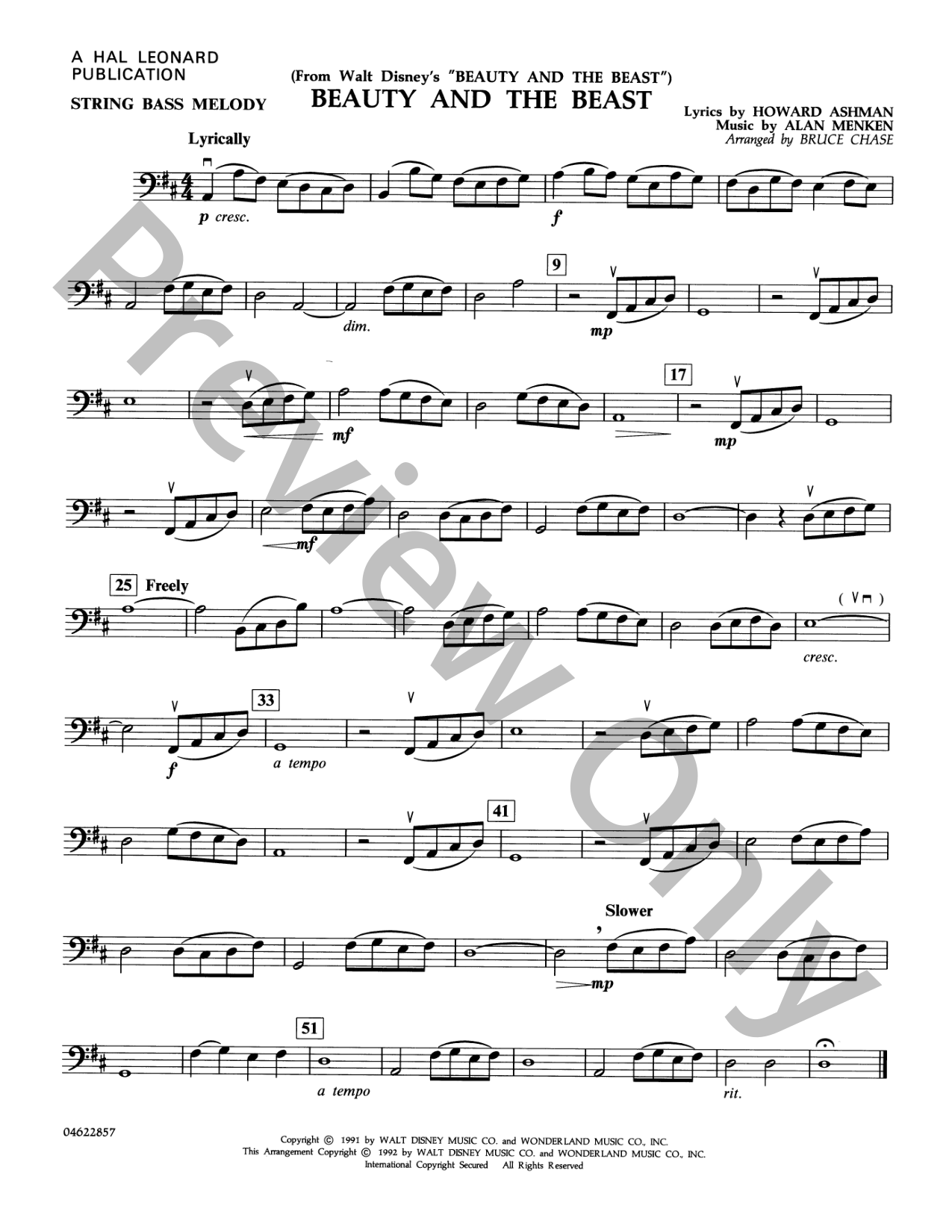 Beauty and the Beast Orchestra Sheet Music | J.W. Pepper