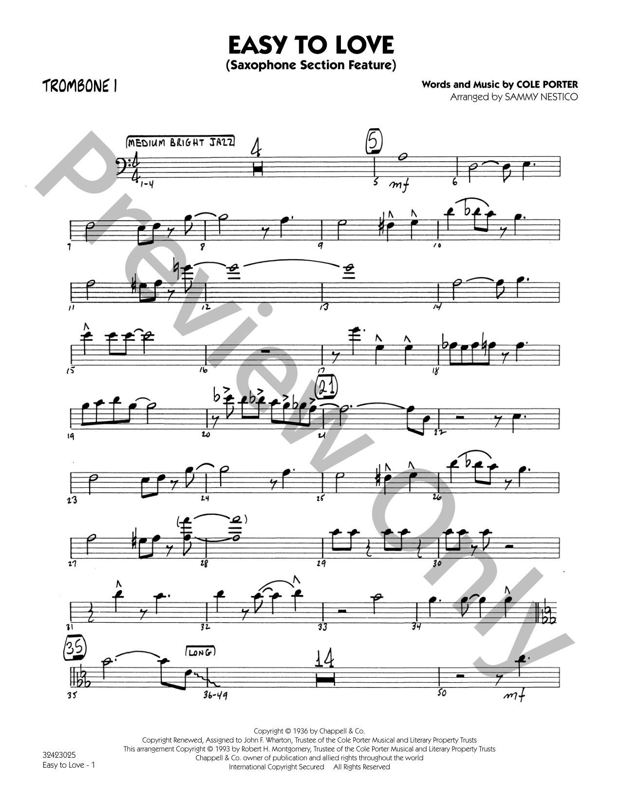 Easy to Love Jazz Sheet Music | J.W. Pepper