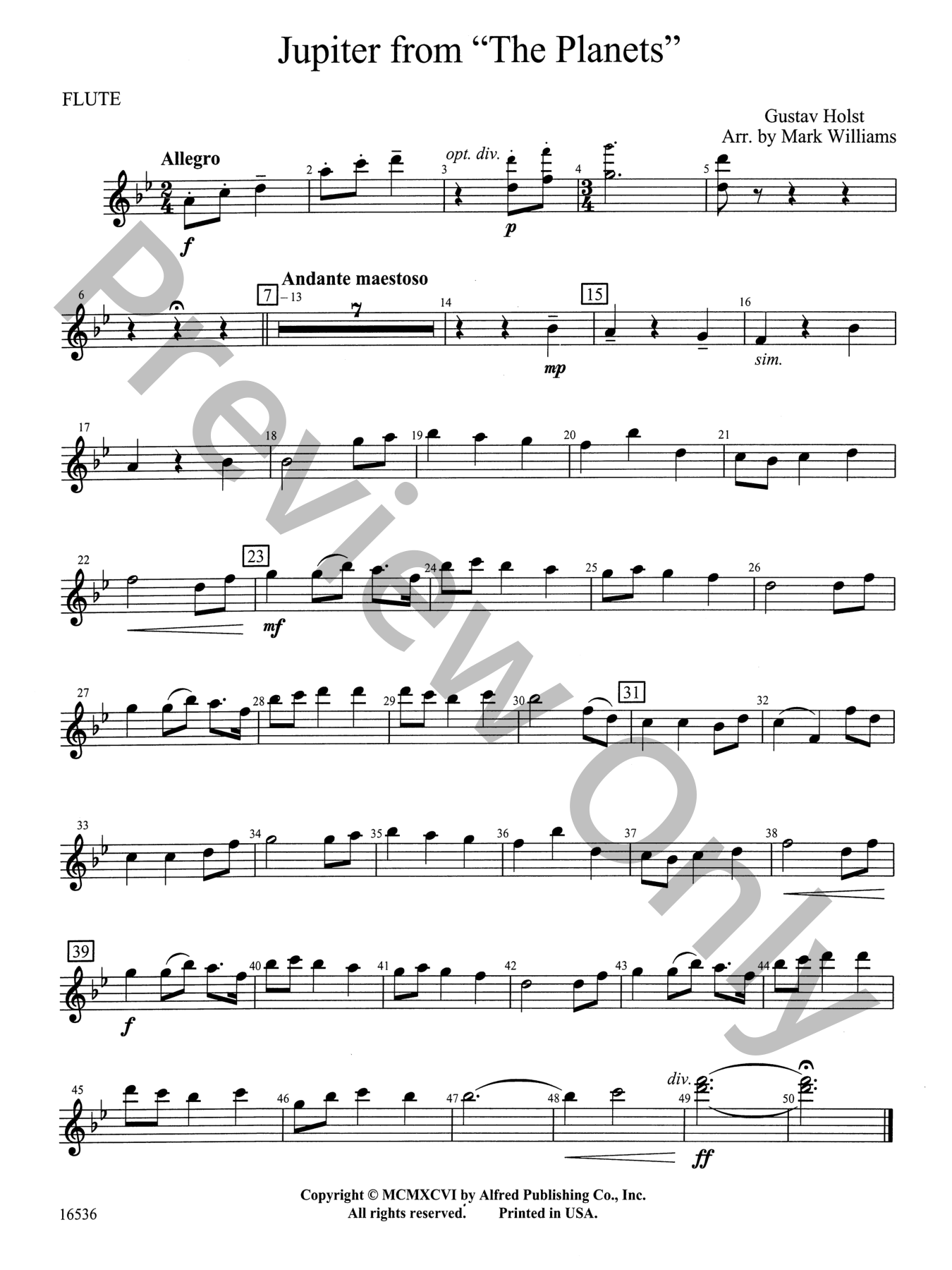 Jupiter Concert Band Sheet Music | J.W. Pepper